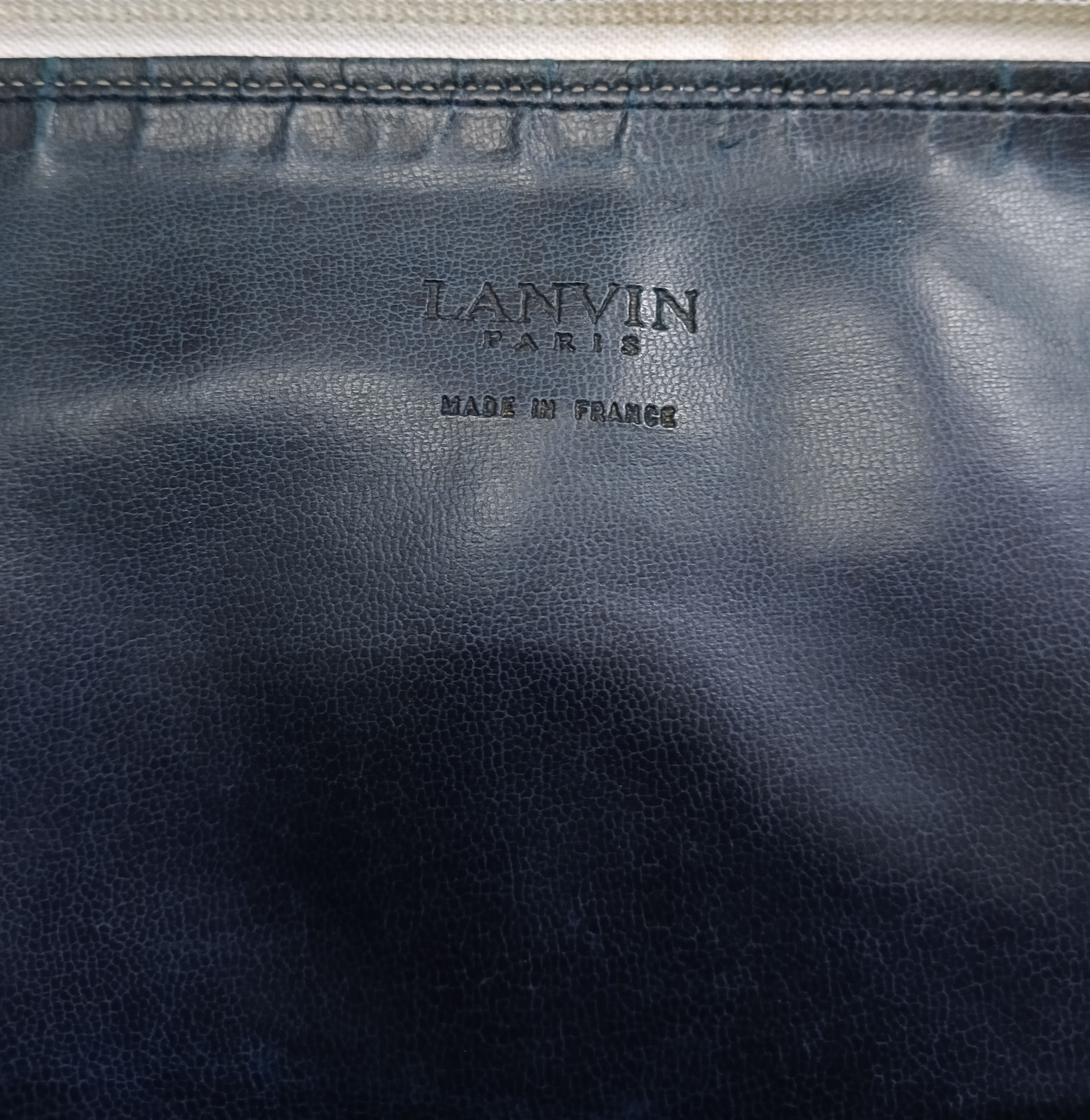 Lanvin × Leather OG🔥GRAIL LANVIN PARIS LEATHER Size ONE SIZE - 11 Thumbnail