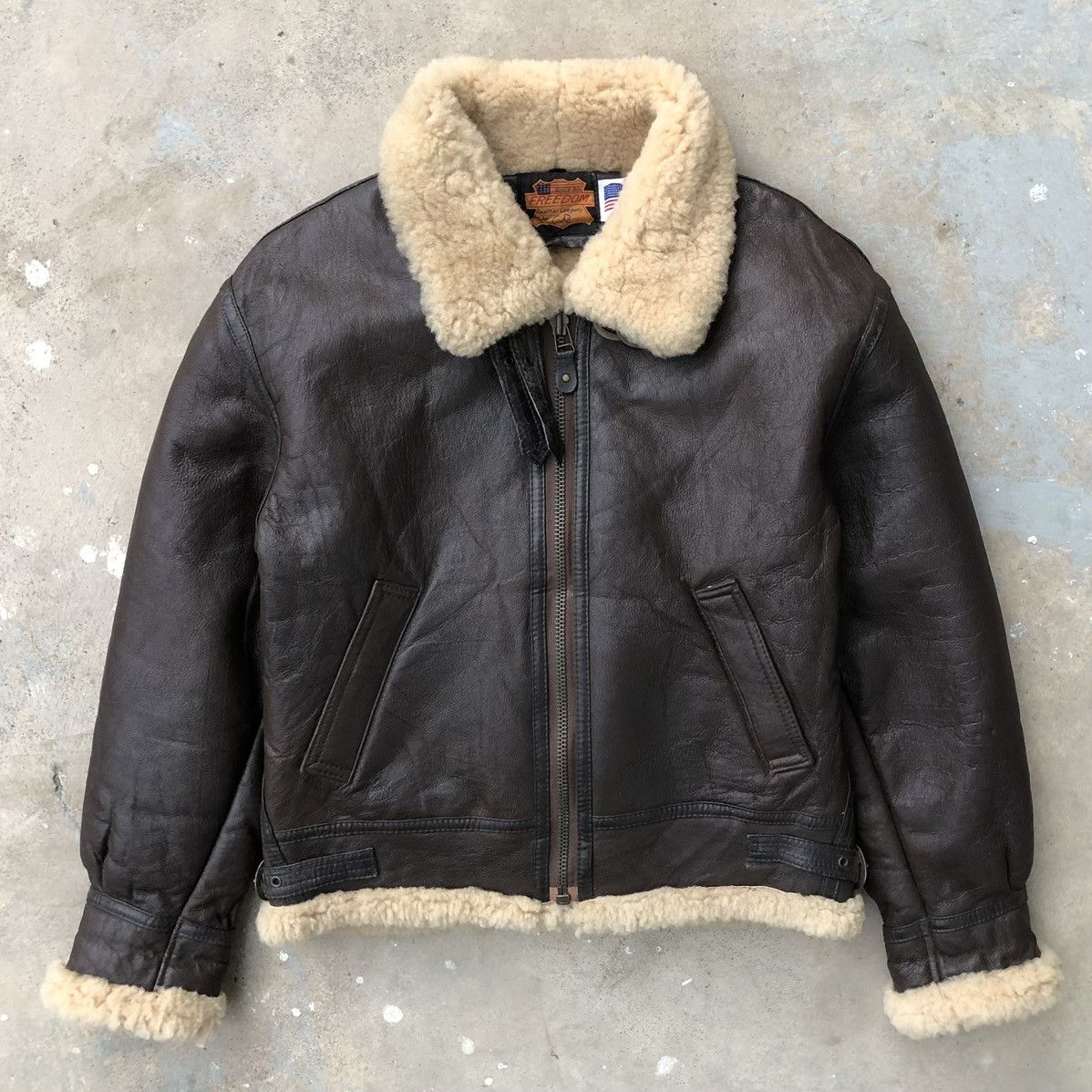 B 3 × Freedom × Vintage Vintage Freedom Us.Sheepskin International Type-B3  Jacket | Grailed