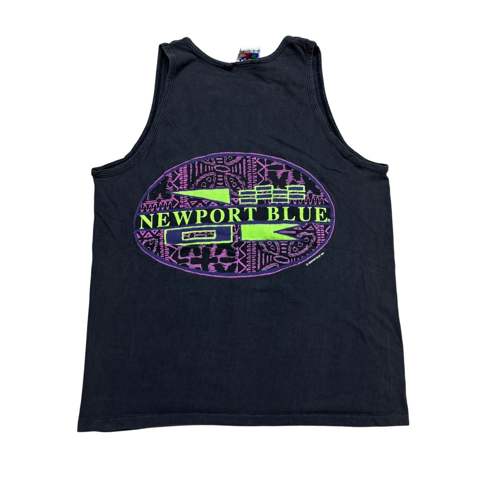 Vintage Vintage 1991 Newport Blue Tank Top Men's Large Beach Lounge Size US L / EU 52-54 / 3 - 1 Thumbnail