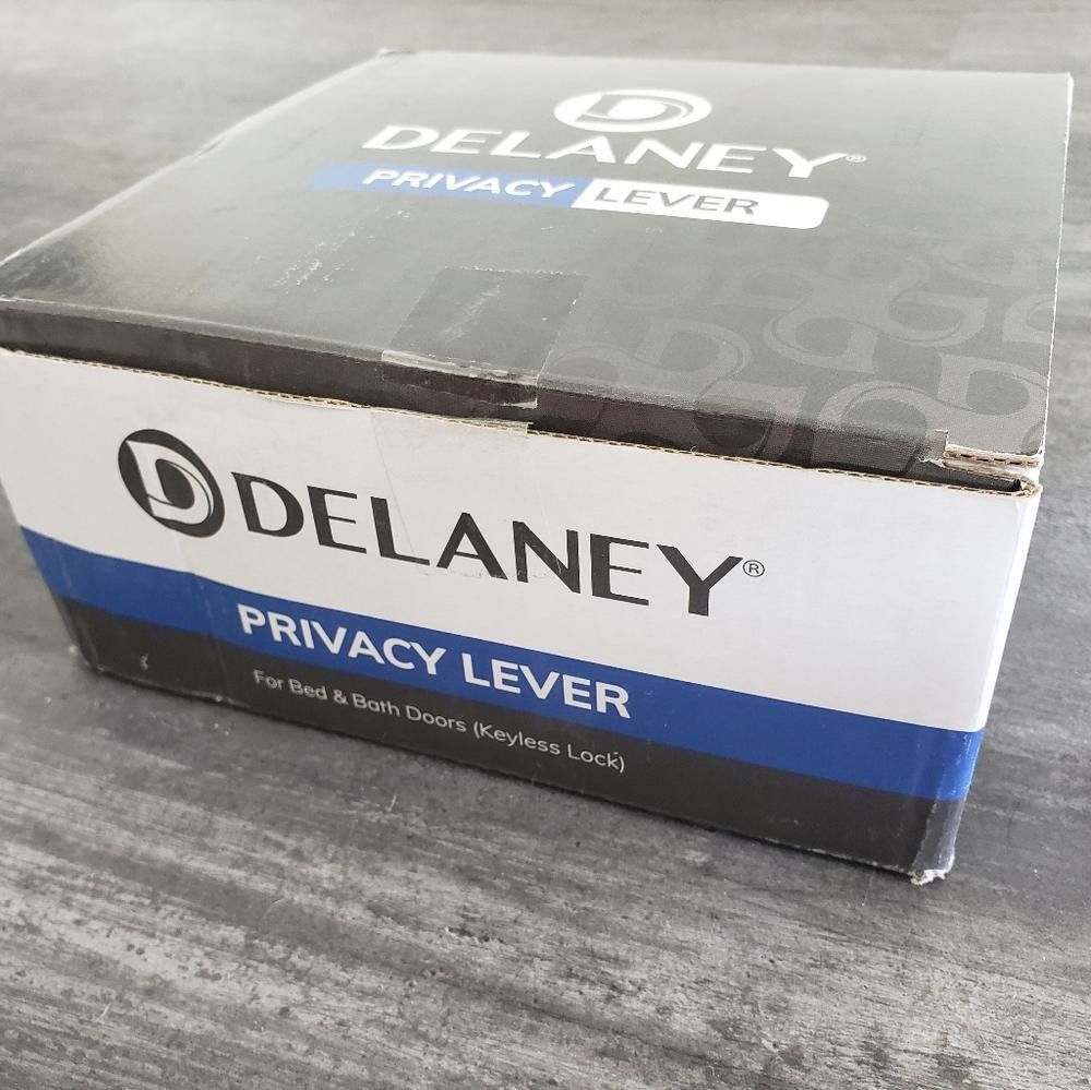 Designer Polished Chrome Delaney Privacy Door Lock Lever Size ONE SIZE - 1 Thumbnail