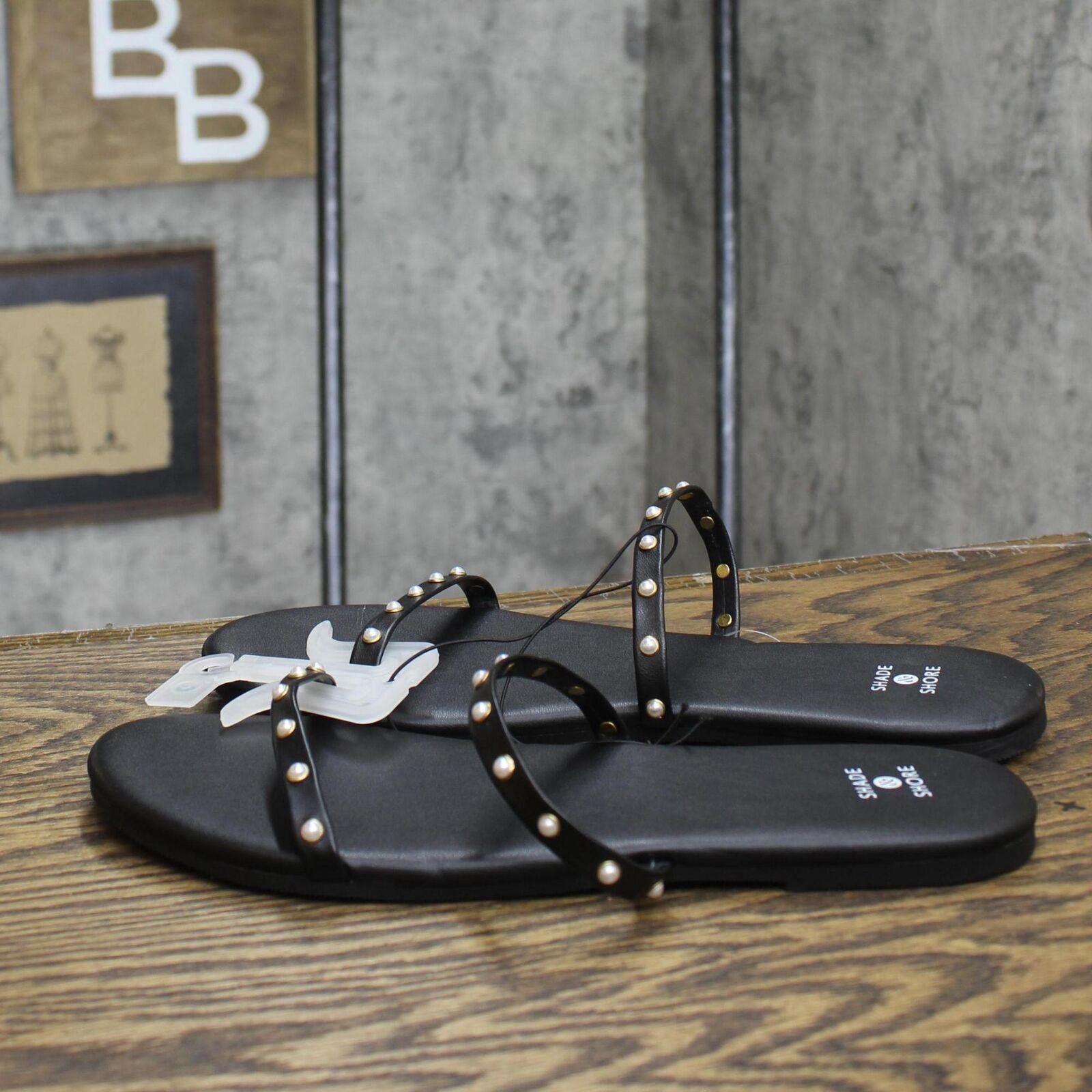 Designer NWT Shade & Shore Indi Slide Sandals 89255336 Black 9M 9 M Size US 9 / IT 39 - 2 Thumbnail