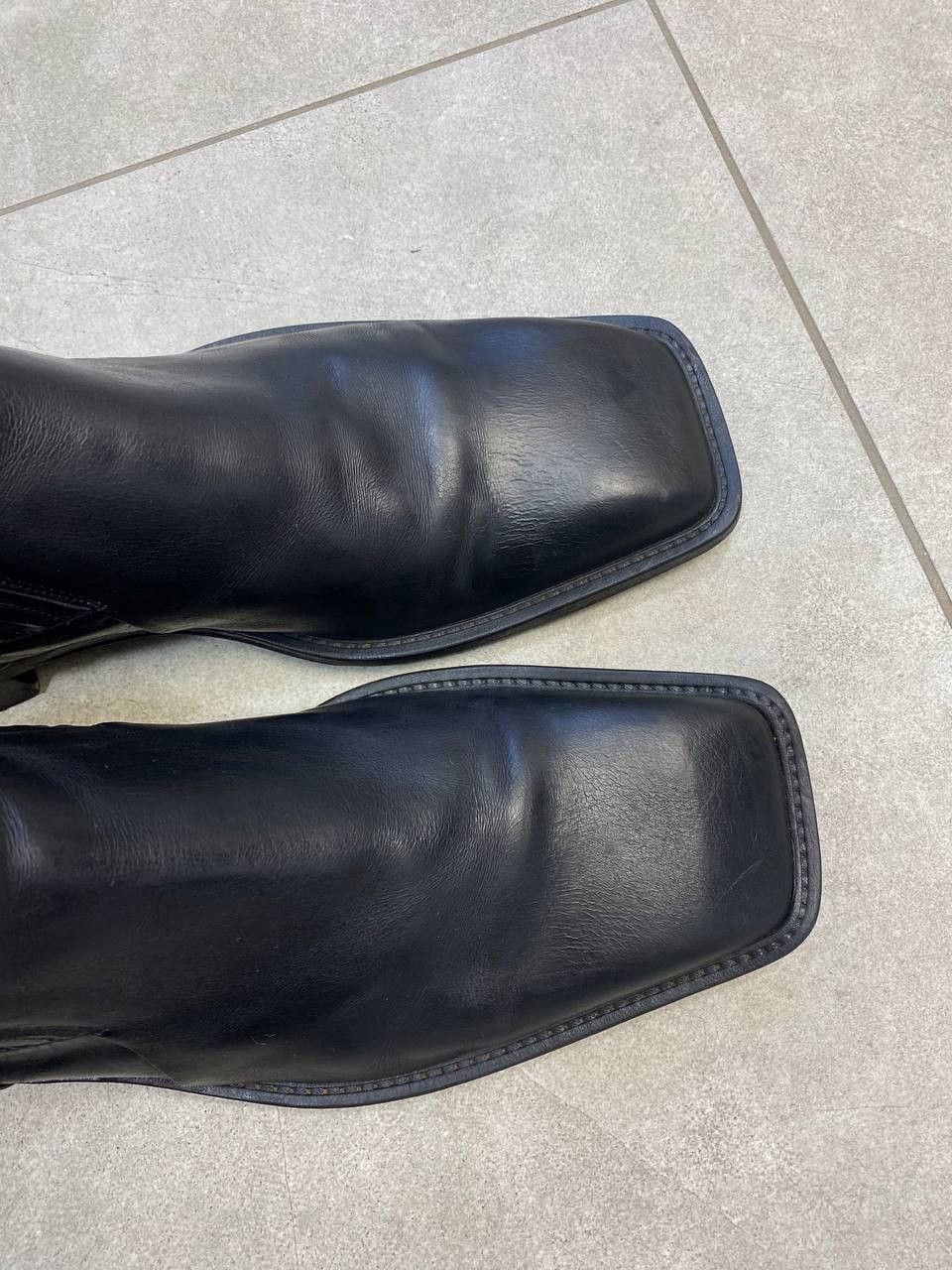 Paciotti Cesare Paciotti Leather Chelsea Ankle Square Toe Boots Size US 10 / EU 43 - 5 Thumbnail