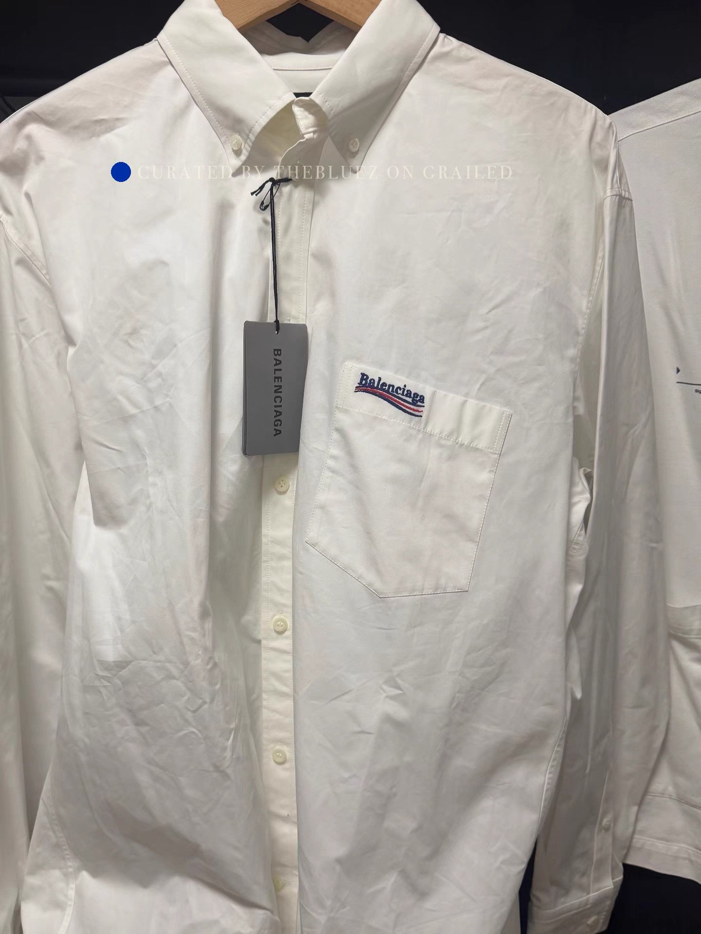 k*a様 old Balenciaga archive dress shirt Balenciaga Balenciaga Archive Music Vintage Long Sleeve | Grailed