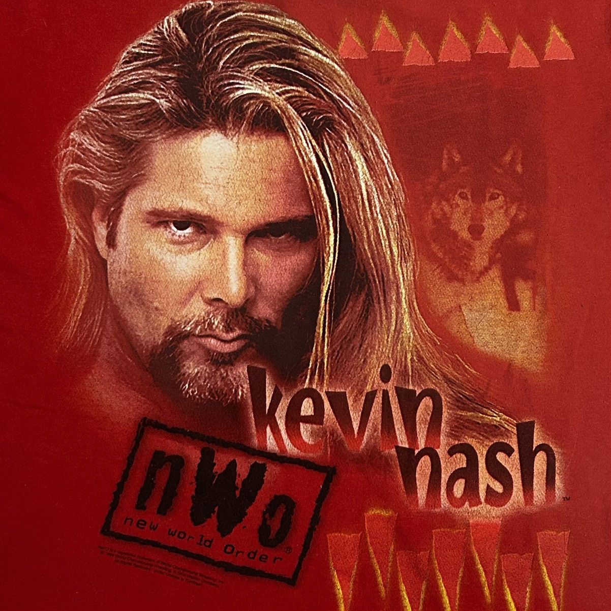 Vintage × WCW/nWo 1998 Kevin Nash NWO Red Tank Size US XL / EU 56 / 4 - 4 Thumbnail
