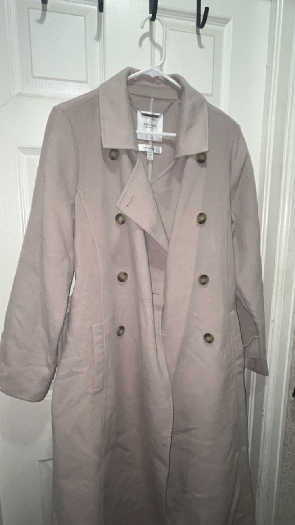 Other Women's Ever New Beige Double-Breasted Trench Coat Size 10 Size L / US 10 / IT 46 - 1 Thumbnail