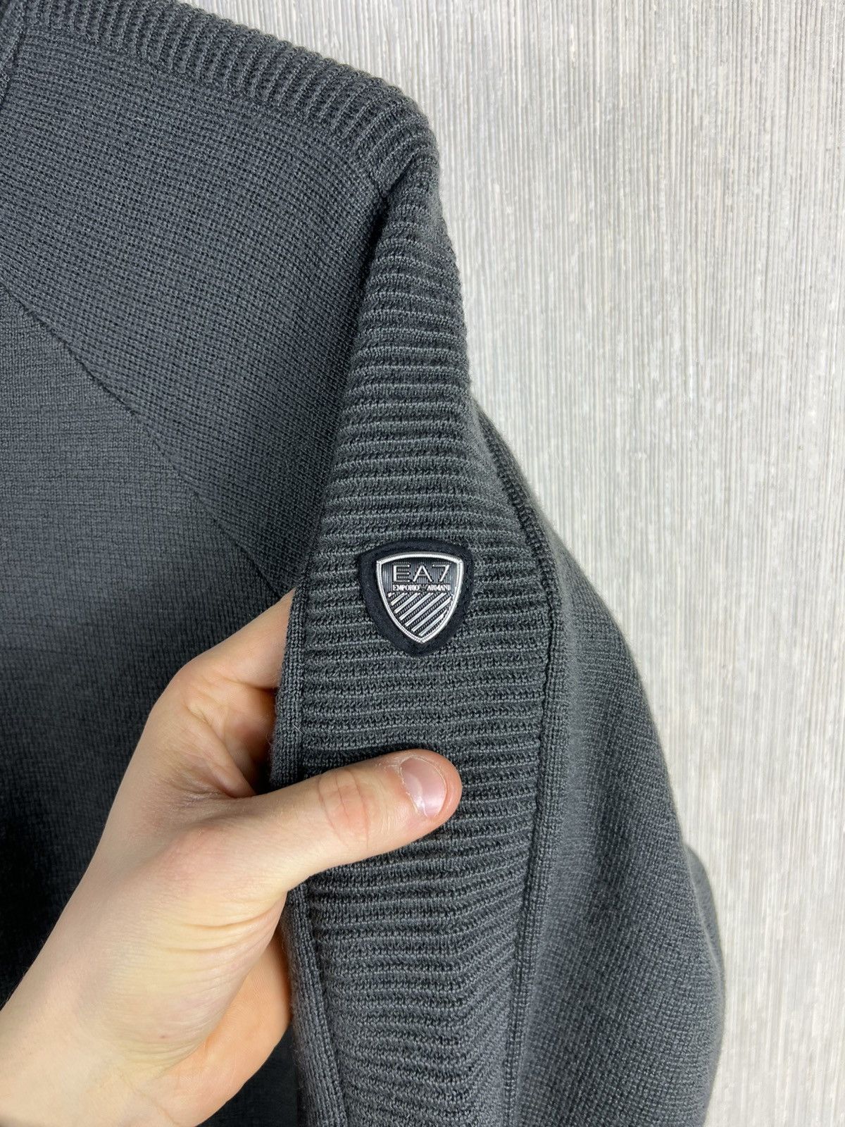 Emporio Armani EA7 Emporio Armani wool knitted hoodie zip cardigan knit Size US XL / EU 56 / 4 - 12 Thumbnail
