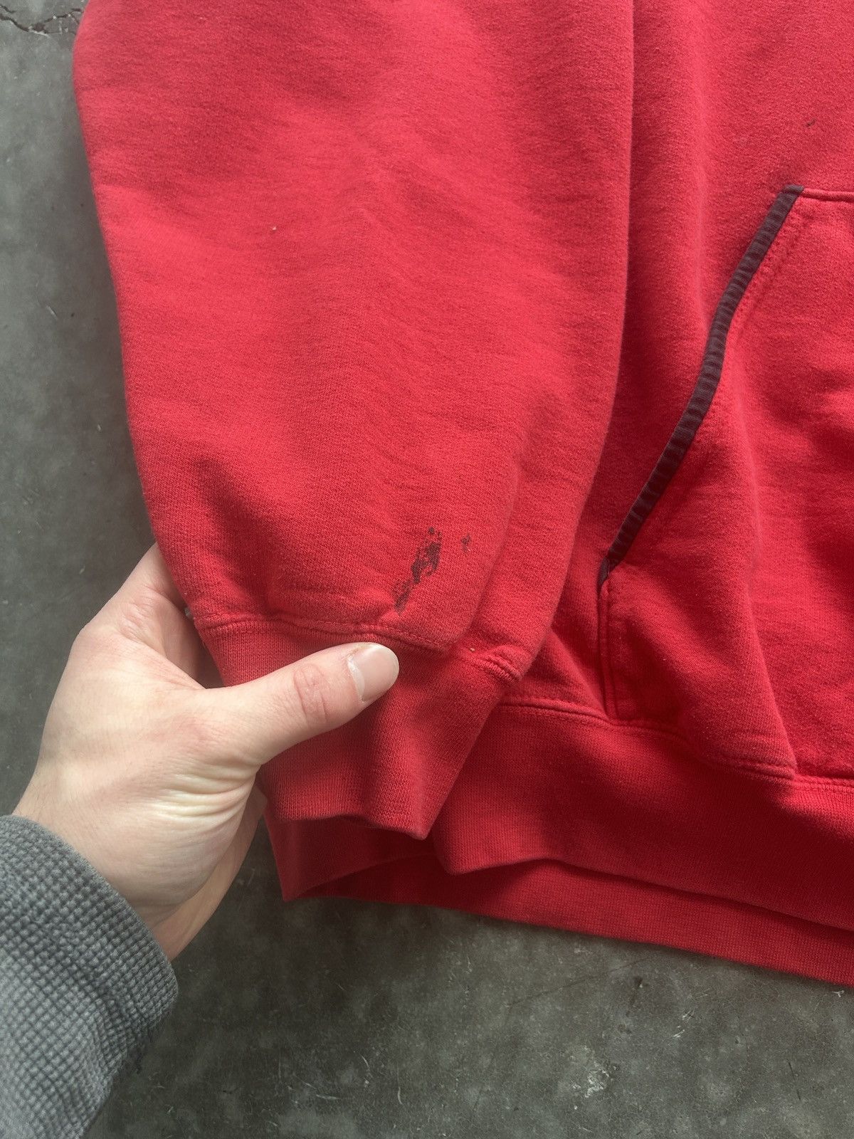 Lee × NHL × Vintage Vintage Y2K Detroit Red Wings Hoodie Embroidered Logo Baggy Size US XXL / EU 58 / 5 - 5 Thumbnail