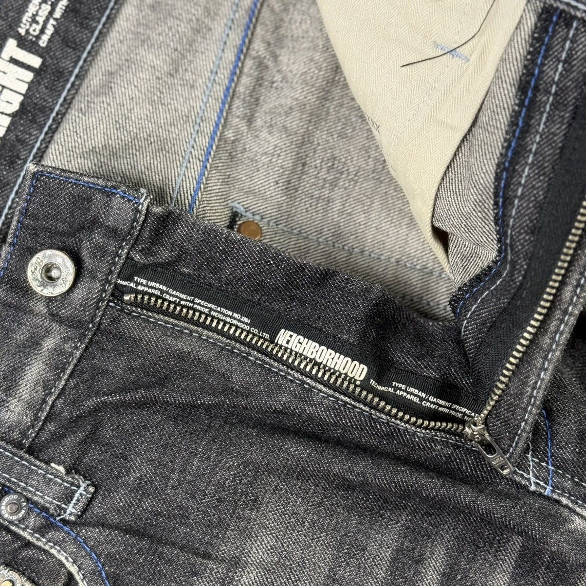 Neighborhood Neighborhood Washed.dp Narrow Straight Selvedge Denim Pants Size US 32 / EU 48 - 3 Thumbnail