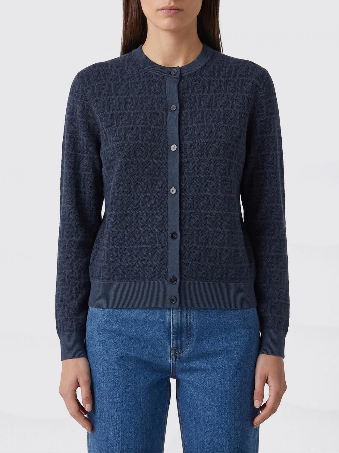 Fendi Fendi Sweater Woman Blue Size M / US 6-8 / IT 42-44 - 1 Thumbnail