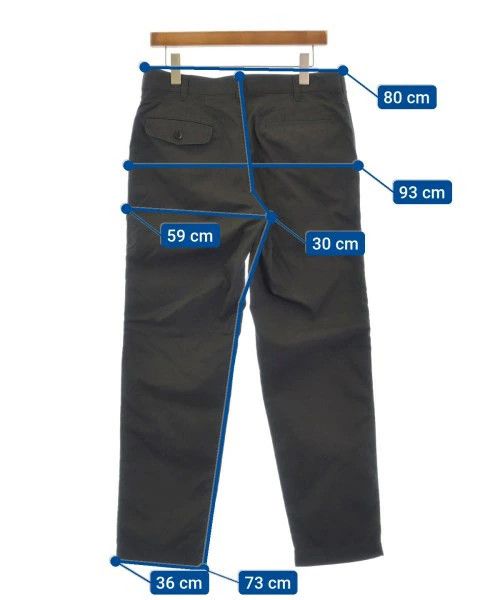 Comme des Garcons Homme Casual Pants Cotton Full Length Zipper Plain Charcoal gray Size US 32 / EU 48 - 3 Thumbnail
