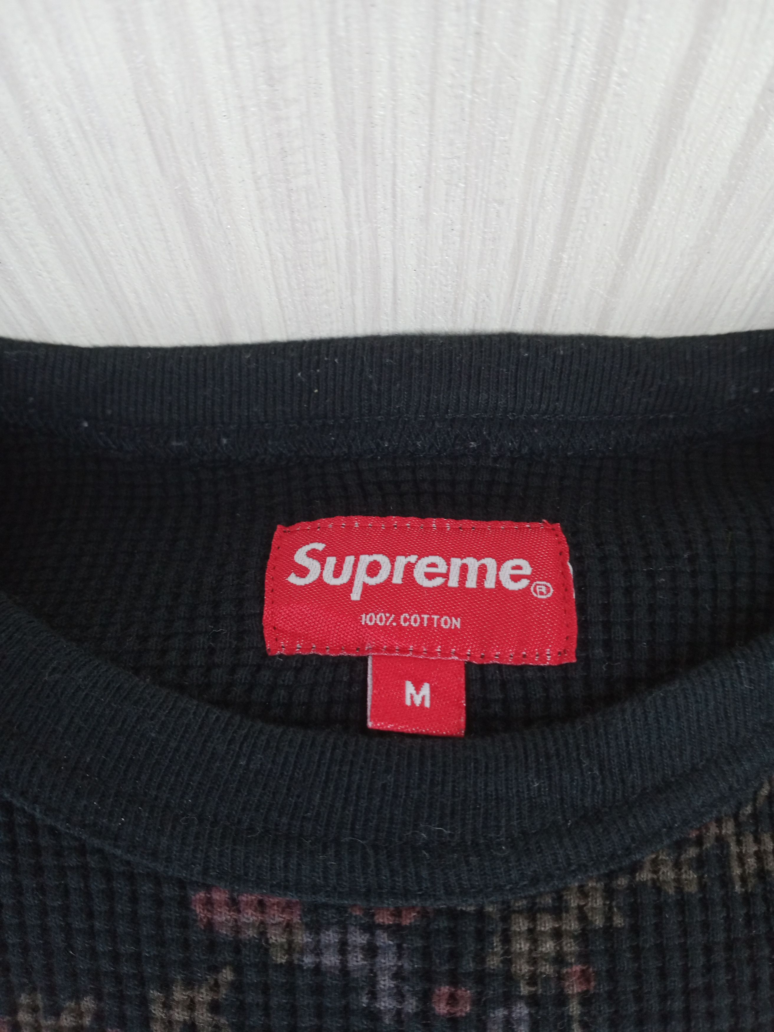 Supreme Rare Supreme Floral Waffle Thermal Sweater Size US M / EU 48-50 / 2 - 10 Thumbnail