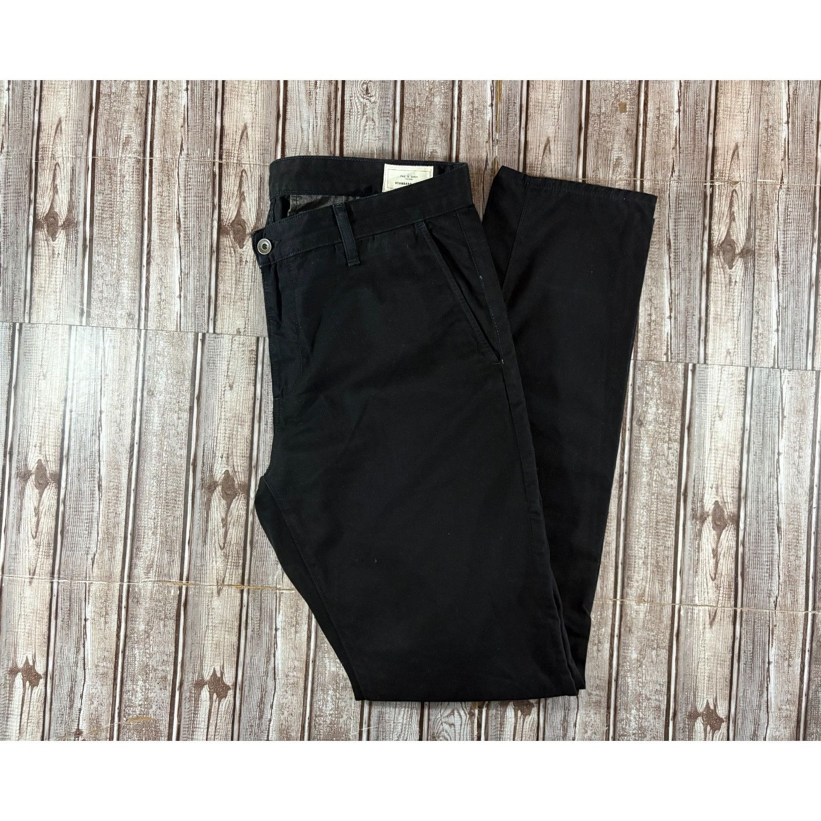 Rag & Bone Rag & Bone Standard issue Chinos pants size 34 color Black N Size US 34 / EU 50 - 1 Thumbnail