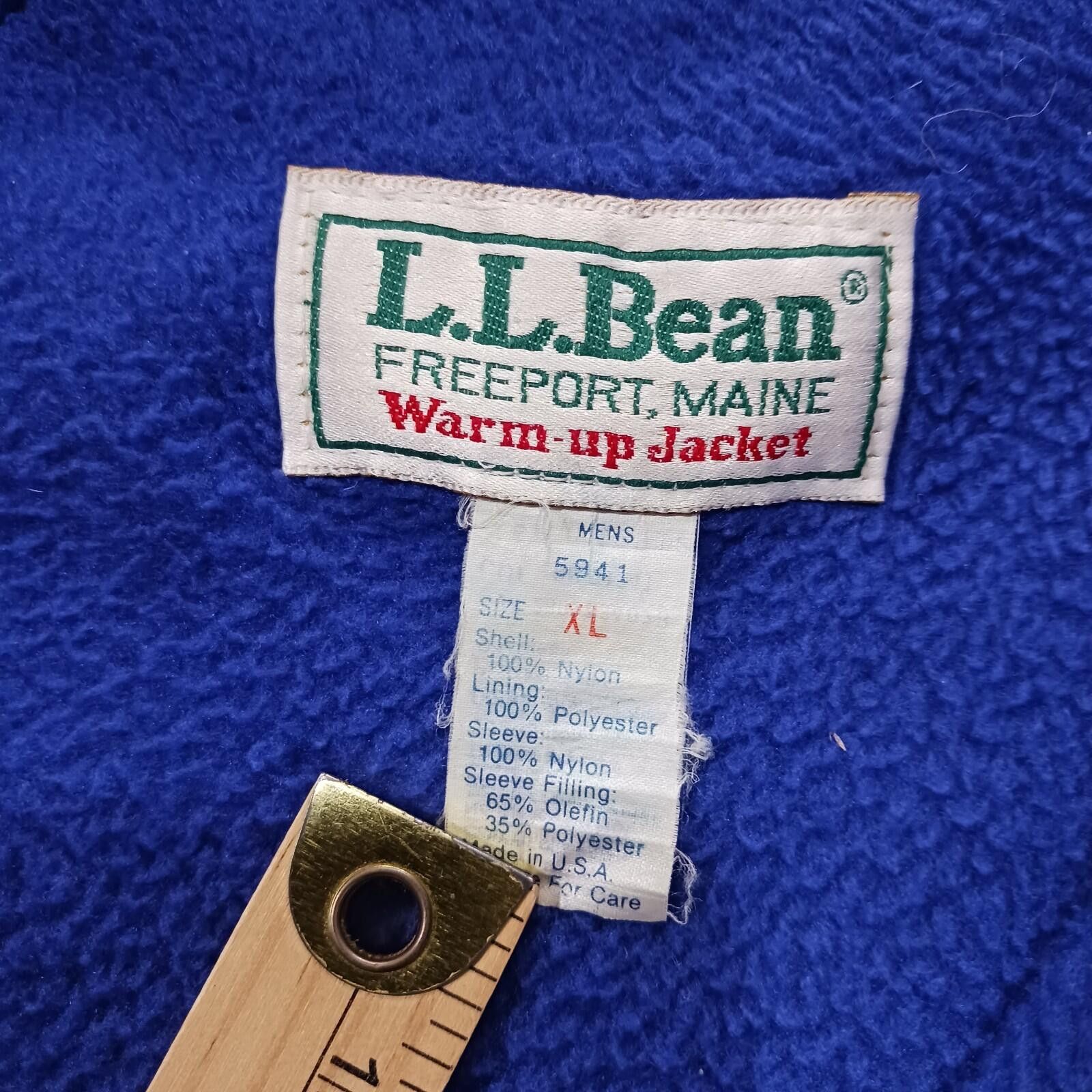 L.L. Bean Vintage LL Bean Men's Green Full Zip Warm-Up Jacket XL Size US XL / EU 56 / 4 - 4 Thumbnail