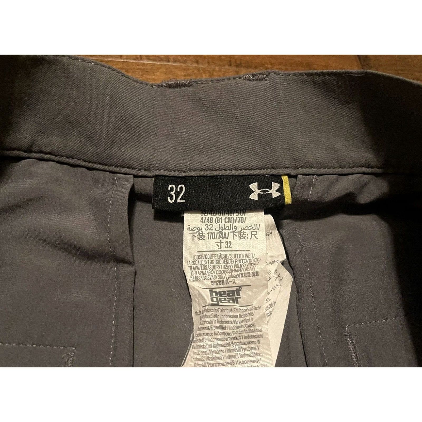 Under Armour Under Armour Bent Grass Gray Nylon Stretch Athletic Golf Chino Shorts - Men's 32 Size US 32 / EU 48 - 3 Thumbnail