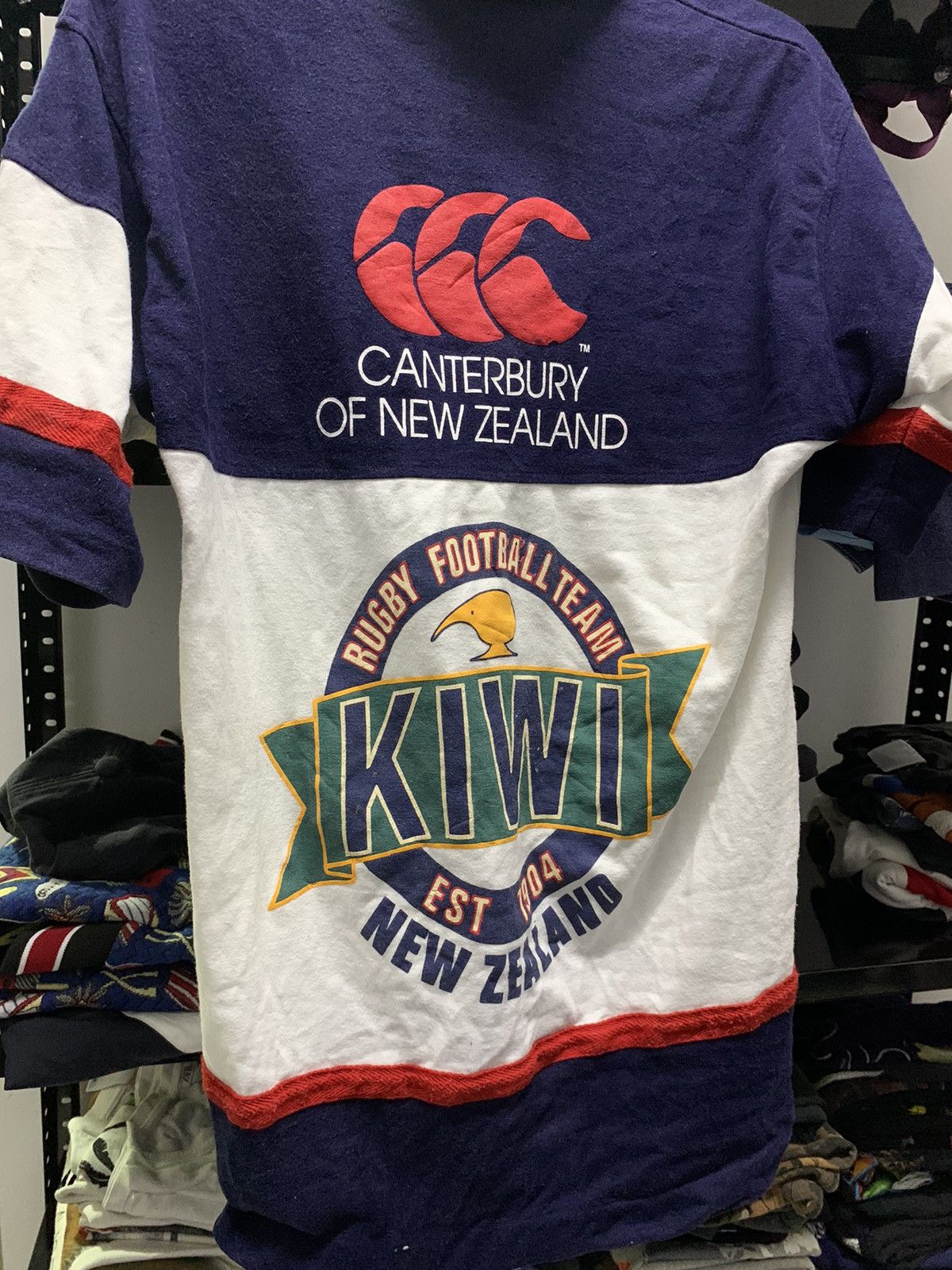 Canterbury of New Zealand VINTAGE KIWI RUGBY FOOTBALL TEAM CANTERBURY OF NEW ZEALAND Size US XL / EU 56 / 4 - 5 Thumbnail