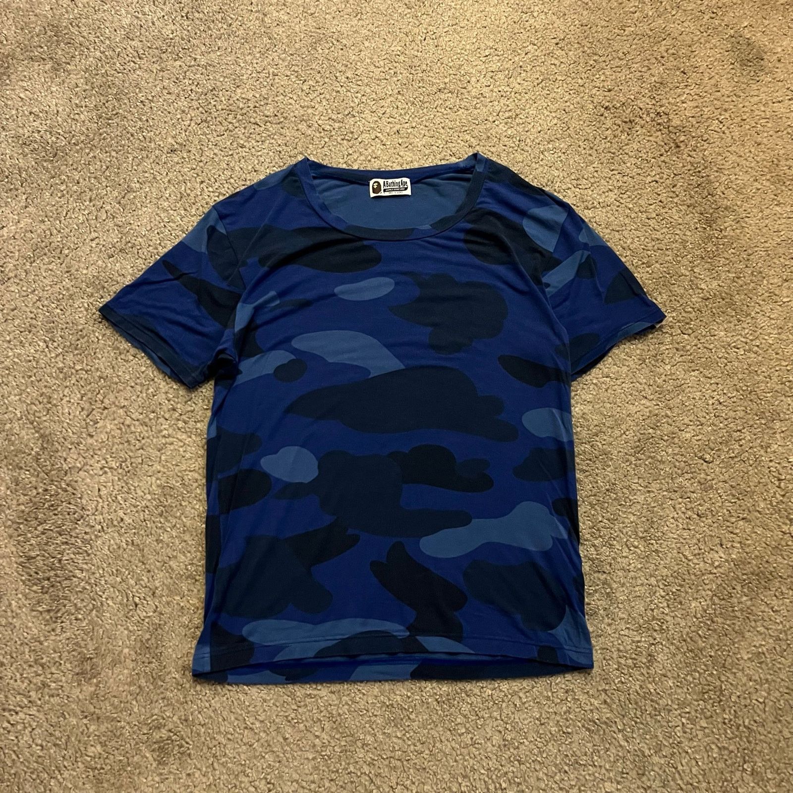 トップス Bape blue camo s/s tee ABC SEA SURFACE CAMO RELAXED FIT TEE MENS – us.bape.com