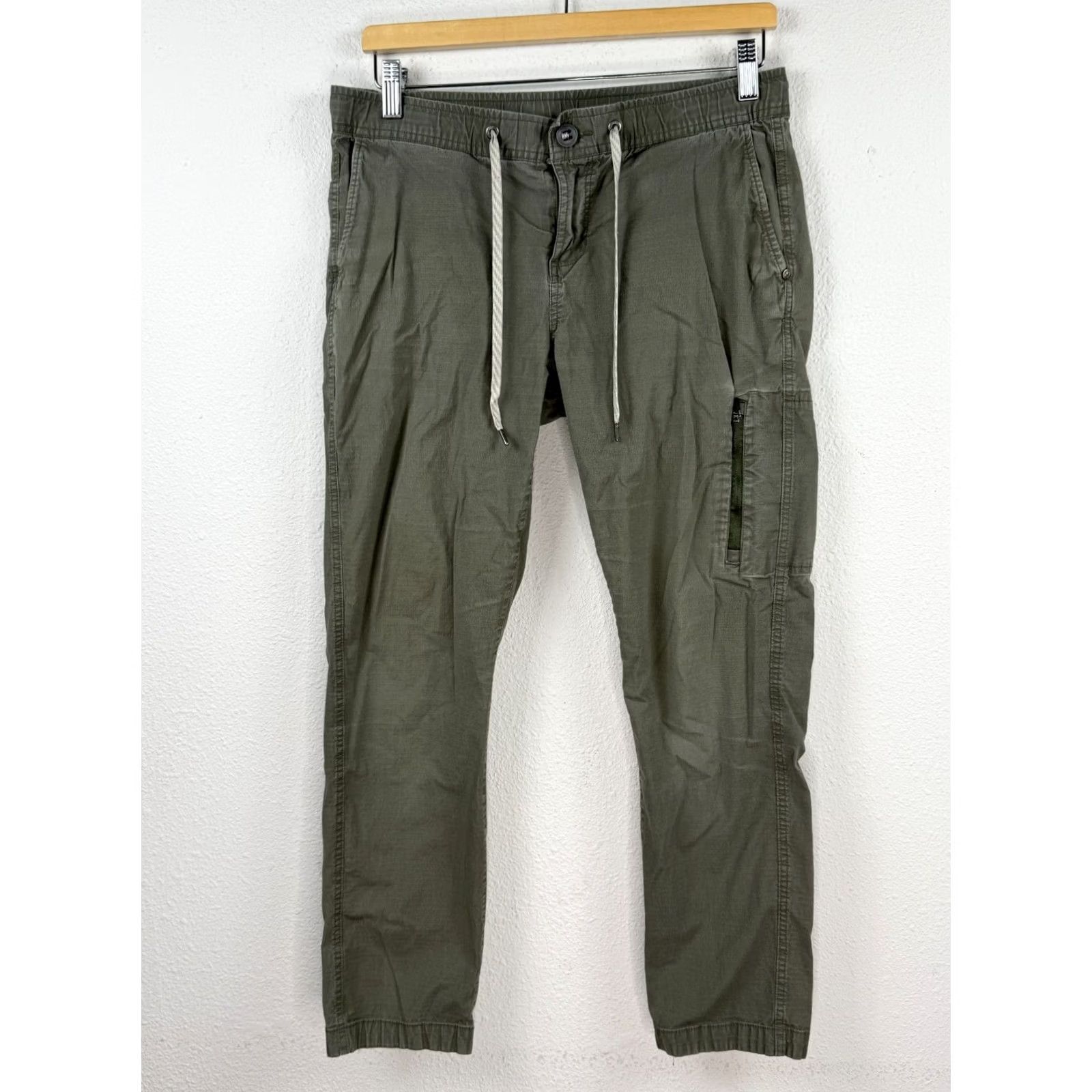 Vuori VINTAGE Vuori Pants Womens M Green Ripstop Dura Terra Straight Casual Outdoor Hiking Size 32" / US 10 / IT 46 - 2 Thumbnail