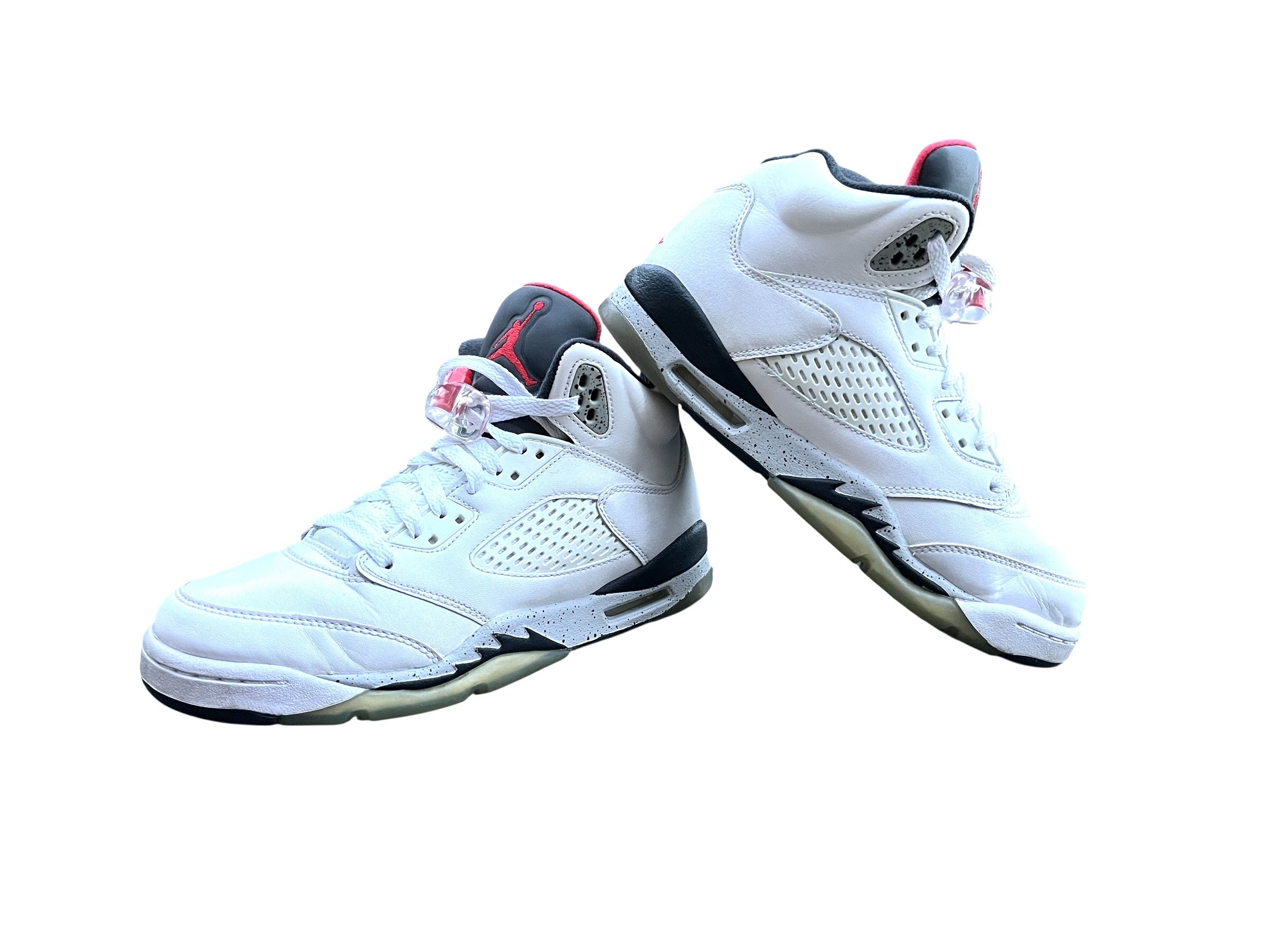 Jordan Brand Air Jordan 5 Retro White Cement 2017 Size 6Y Size US 6 / EU 39 - 2 Thumbnail