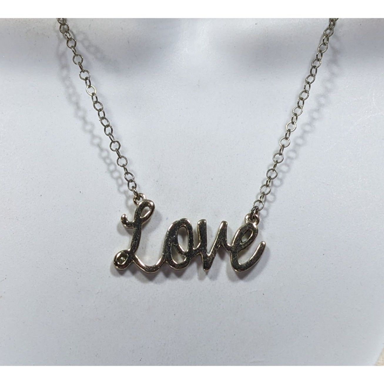 Other Cursive Love Pendant Necklace Silver And Gold Tone Size ONE SIZE - 2 Thumbnail
