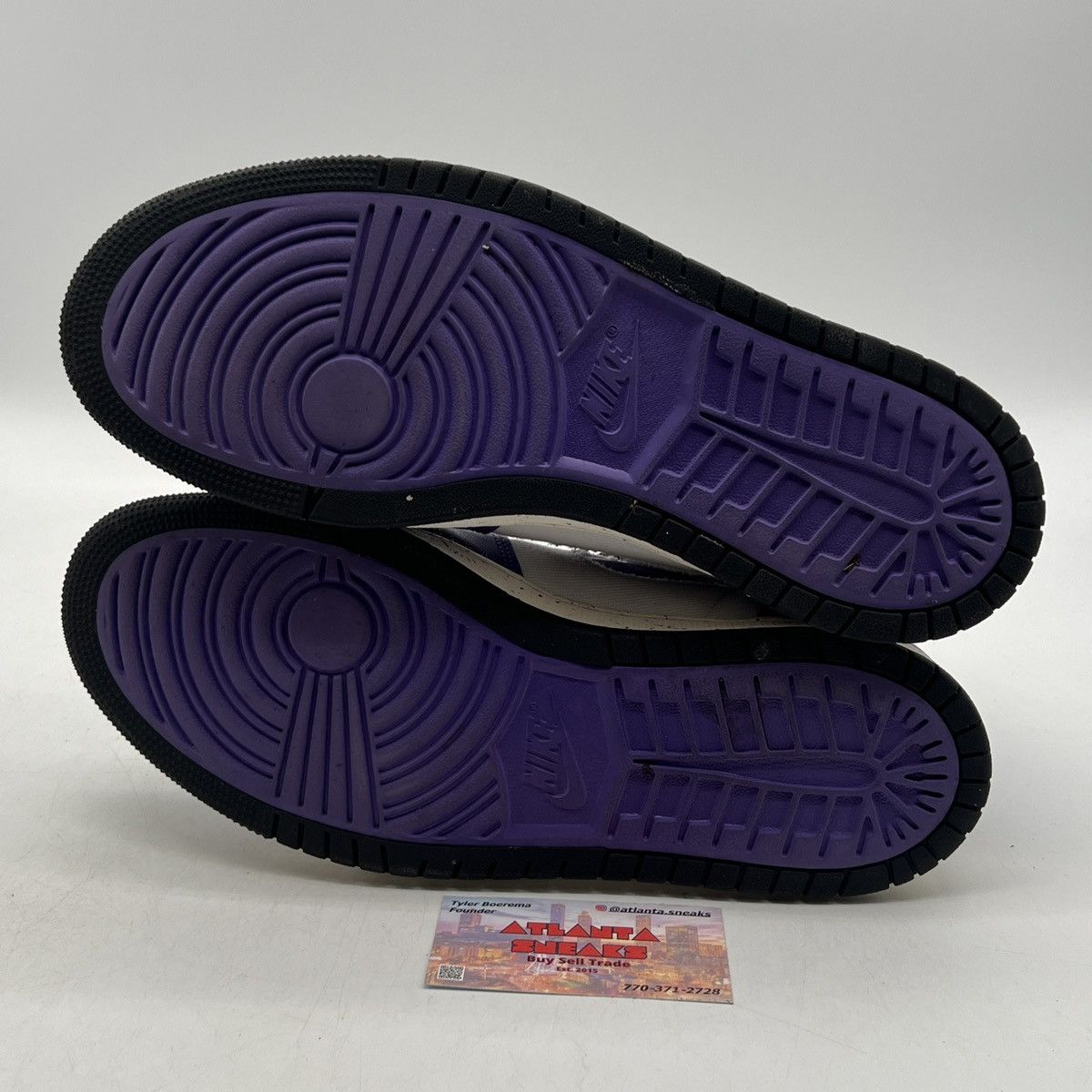 Nike Air Jordan 1 high zoom crater purple Size US 11 / EU 44 - 7 Thumbnail