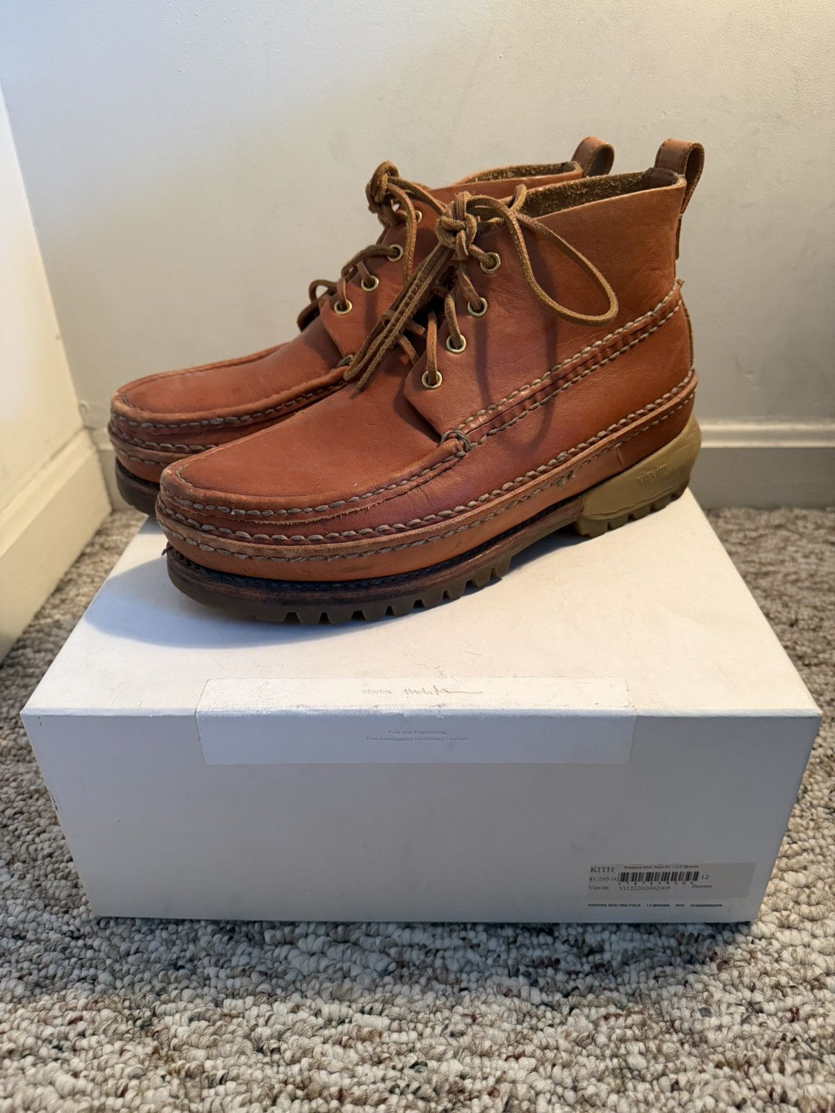 Visvim Visvim Yucca Moc Mid-Folk Brown | Grailed