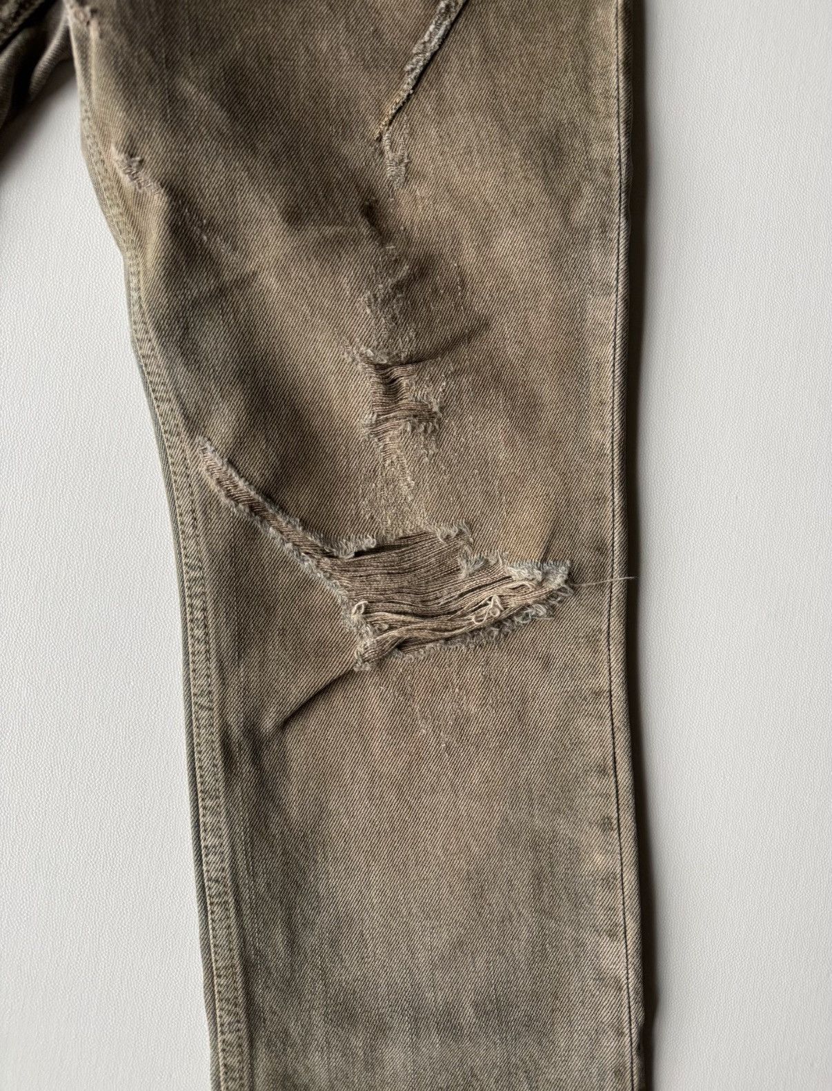 Number (N)ine Sz 3 Number Nine 07SS Mud Wash Denim-2508 Size US 30 / EU 46 - 6 Thumbnail