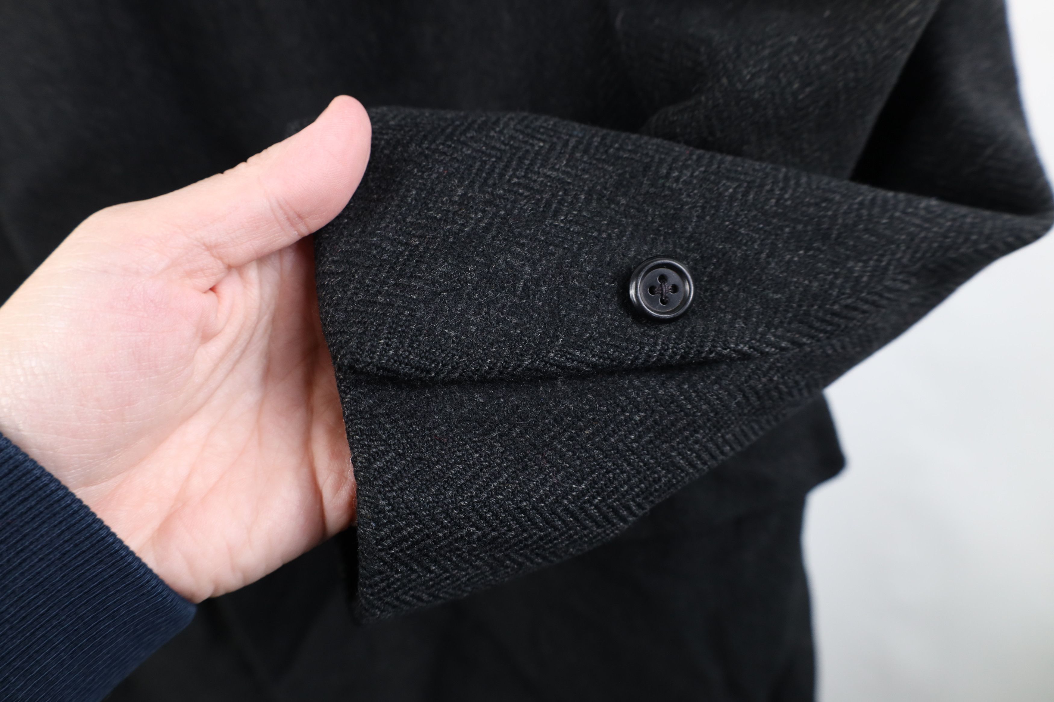 Vintage Vintage 20s 30s De Pinna Herringbone Overcoat Jacket USA Size US L / EU 52-54 / 3 - 4 Thumbnail