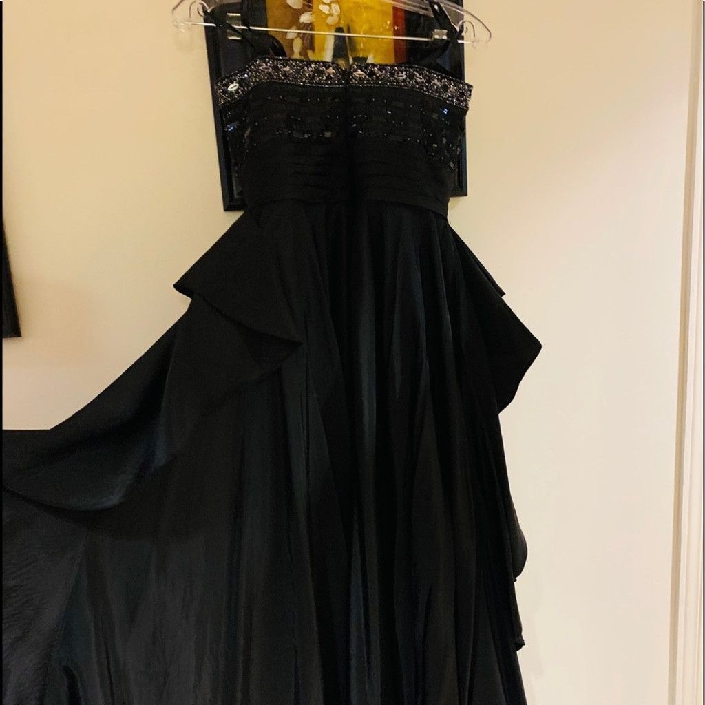 Other Tony Bowls bridesmaid black gorgeous dress size 4 Size S / US 4 / IT 40 - 14 Thumbnail