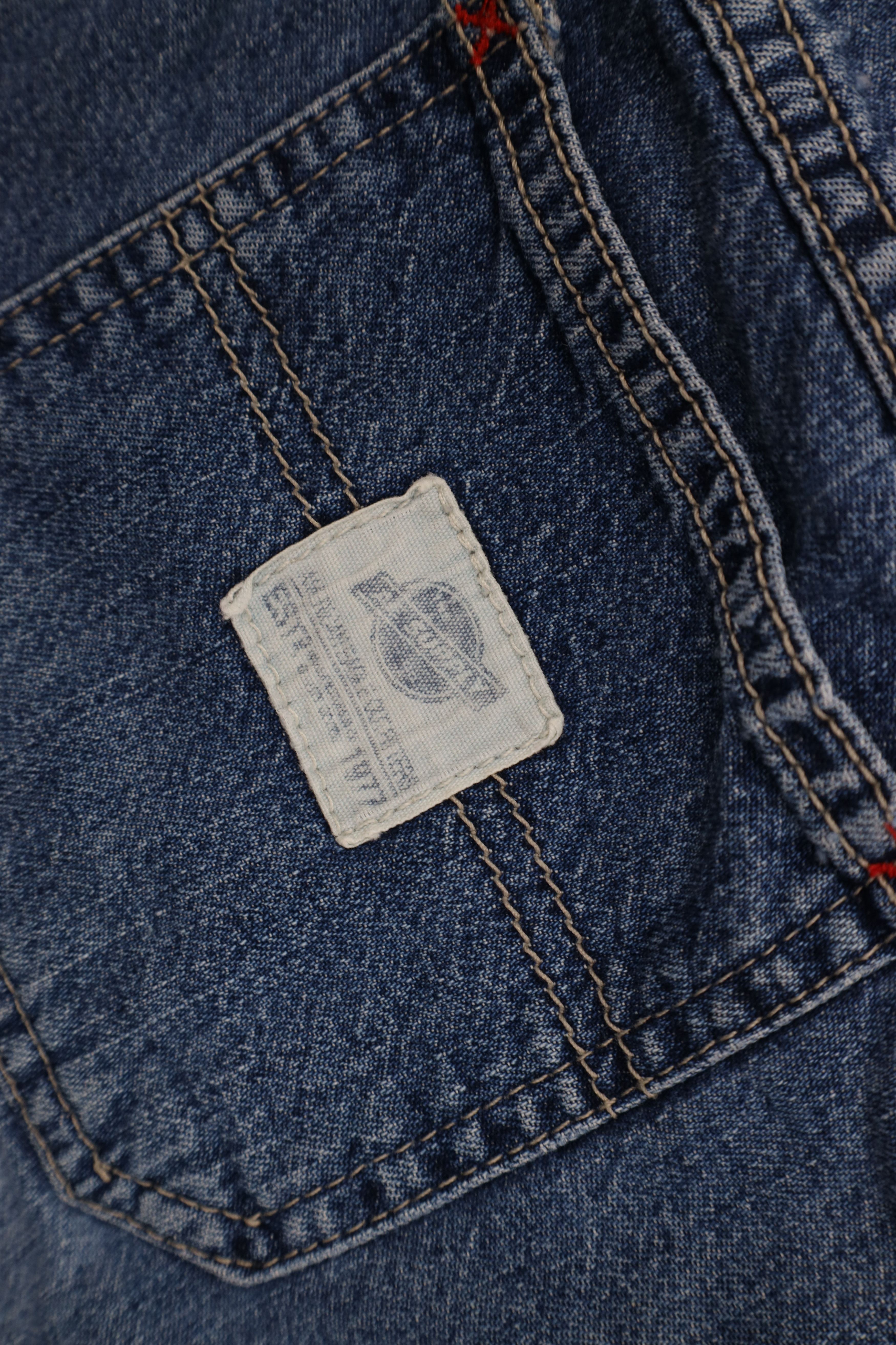 American Eagle Outfitters Vintage 90s American Eagle Workwear Denim Cargo Shorts Size 27" / US 4 / IT 40 - 12 Thumbnail