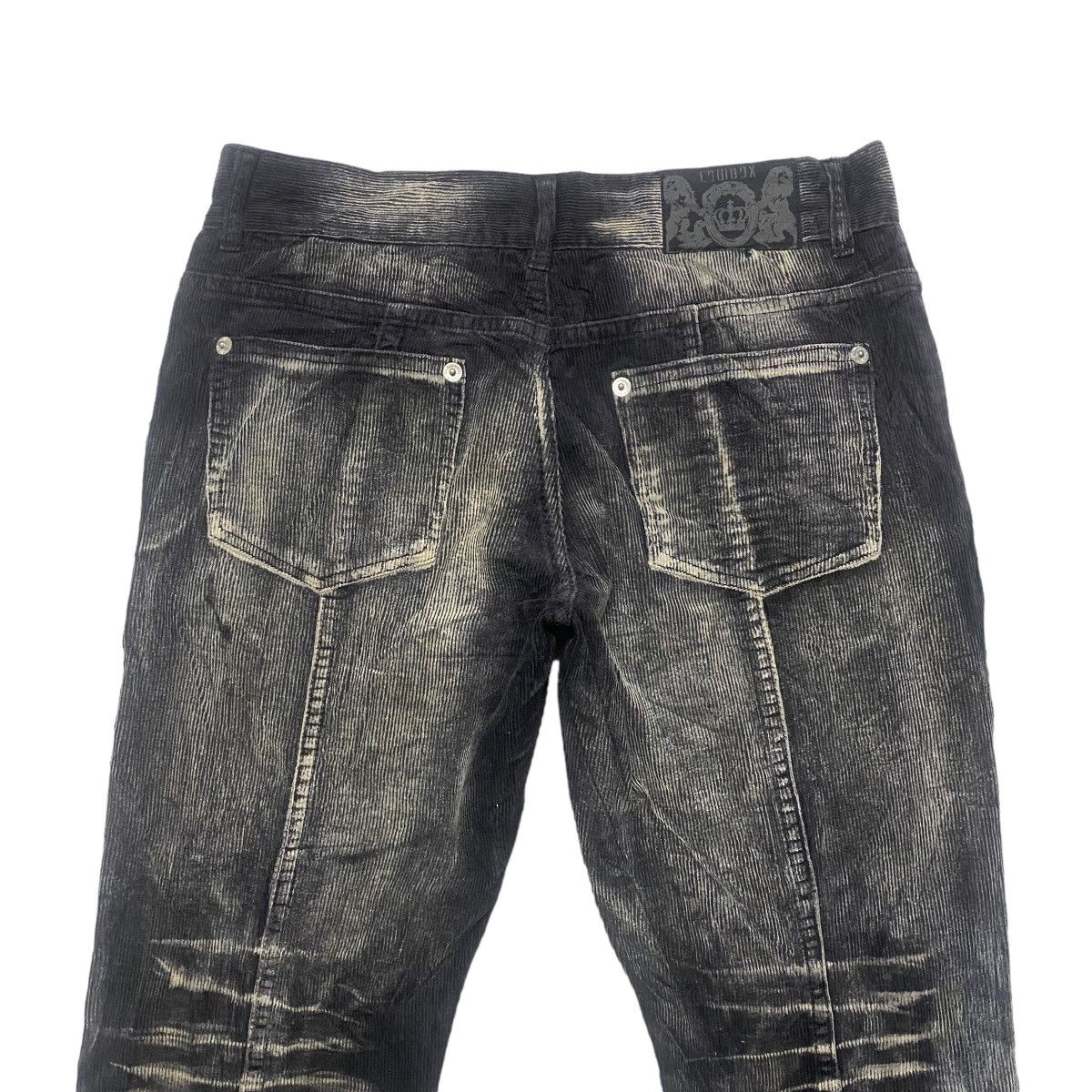 LOWBOX Japanese Brand LOWBOX Acid Wash Corduroy Flare Pants Size US 31 - 10 Thumbnail