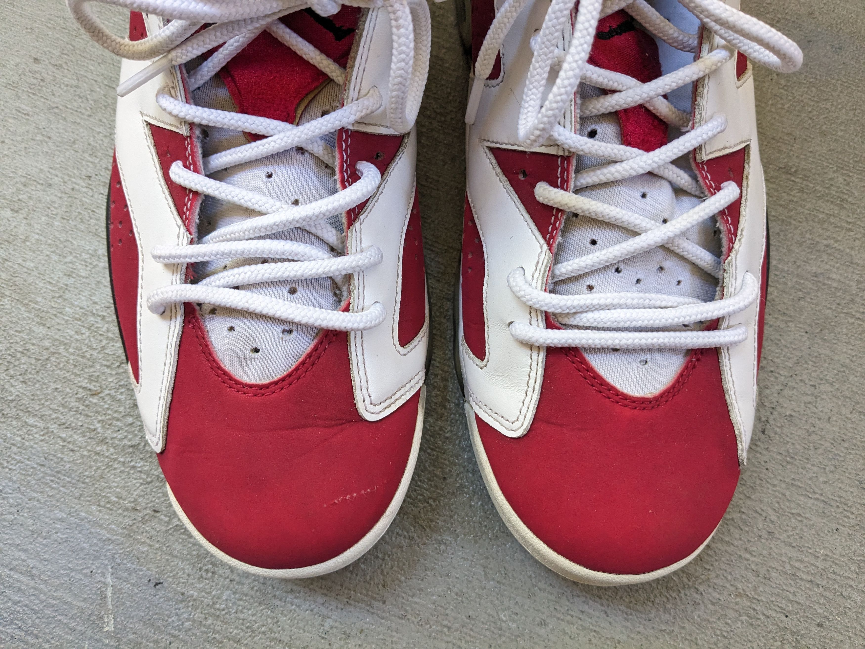 Nike Air Jordan 6 Retro Carmine 10.5 Red White 384664-160