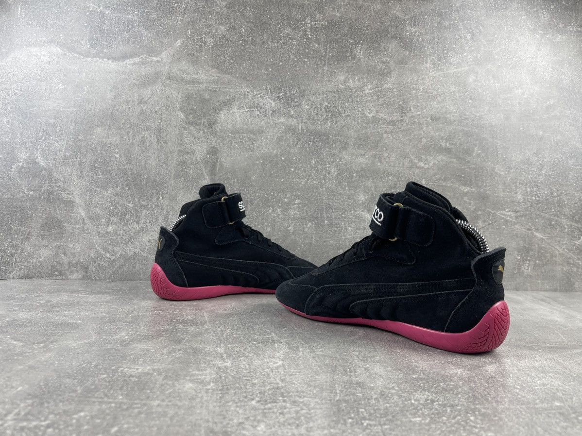 Puma × Vintage Vintage PUMA Women's Sparco Driver Suede Black Hi Sneakers Size US 7.5 / IT 37.5 - 5 Thumbnail