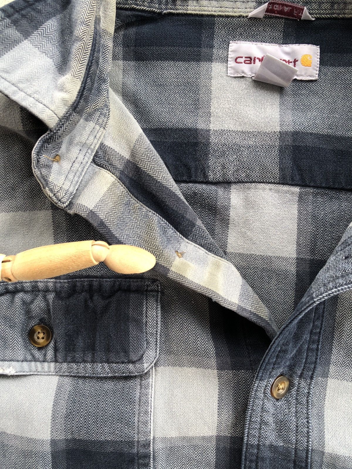 Carhartt × Vintage Vintage Crazy Carhartt Flannel Size US M / EU 48-50 / 2 - 8 Thumbnail