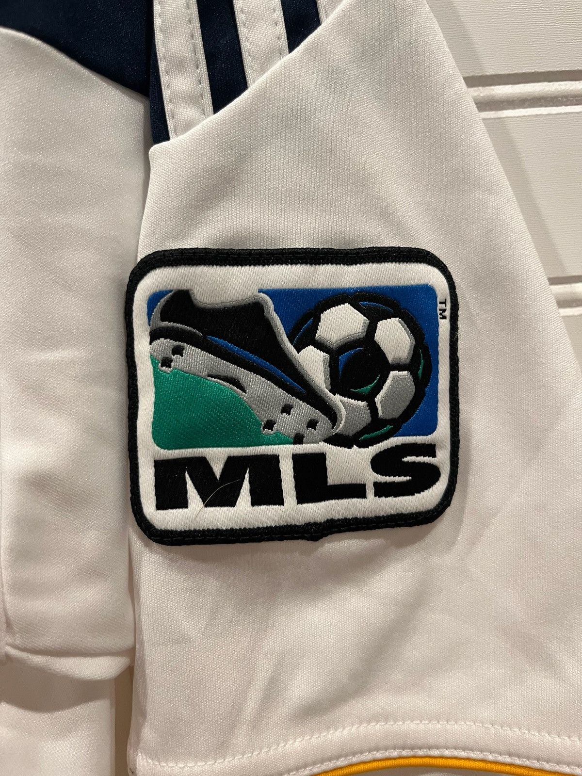 Adidas LA Galaxy Herbalife Soccer Jersey MLS Football White Gold, L Size US L / EU 52-54 / 3 - 10 Thumbnail