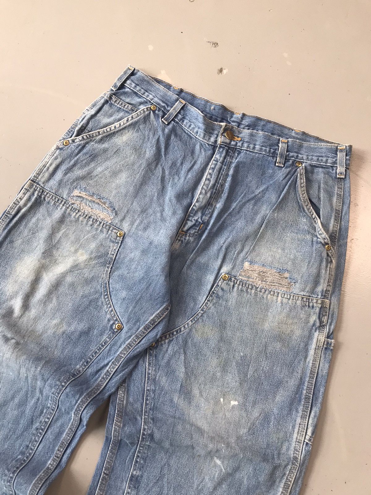 Carhartt × Vintage Vintage Carhartt B273 DST double knee carpenter denim Size US 36 / EU 52 - 3 Thumbnail