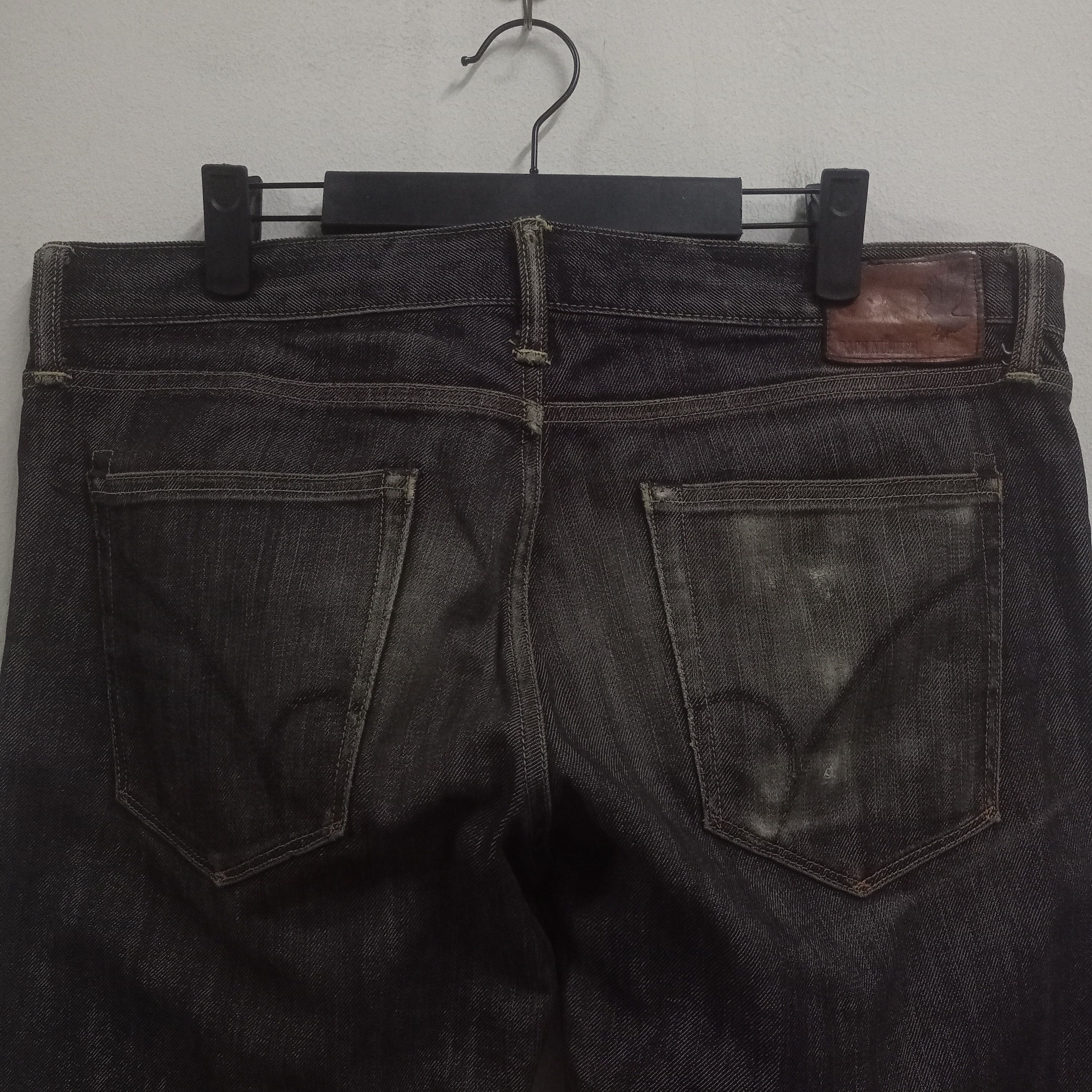 Japanese Brand Vintage Japanese Back Number Selvedge Loose Jeans Size US 37 - 7 Thumbnail