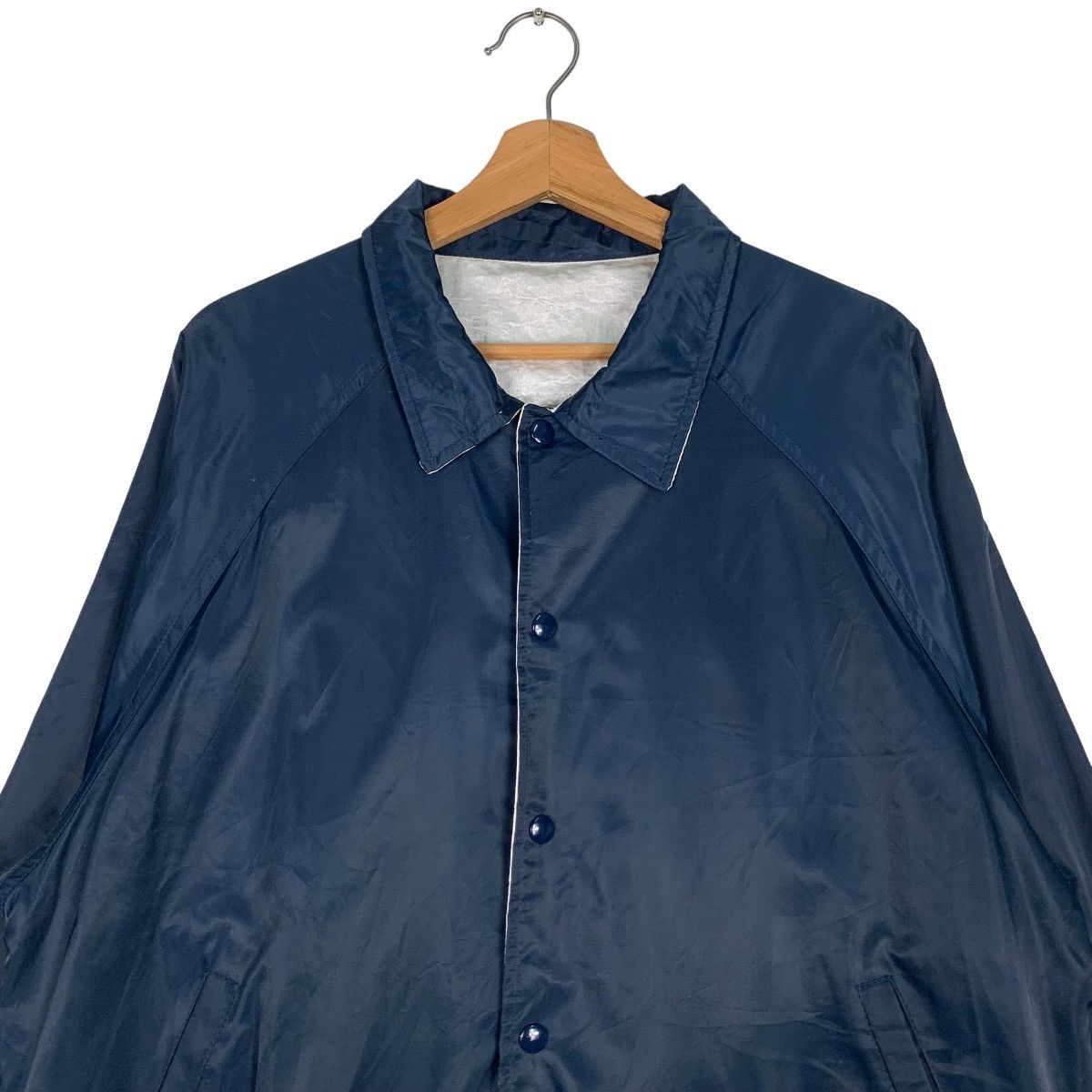 Japanese Brand JAPAN LEAGUE Big Logo Reversible Coach Jacket #0848-C38 Size US L / EU 52-54 / 3 - 4 Thumbnail