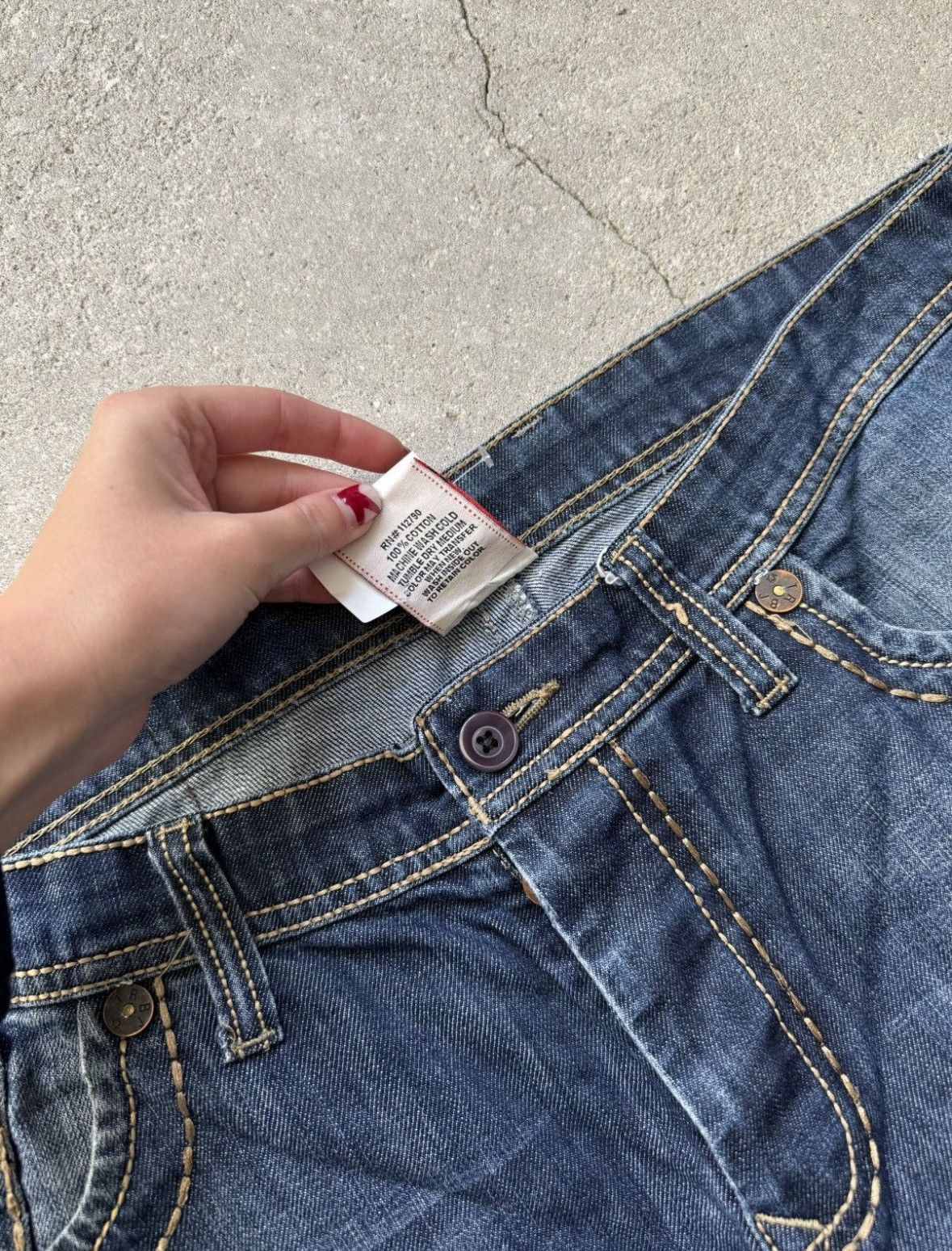 True Religion Vintage True Religion Denim Jeans Size US 36 / EU 52 - 7 Thumbnail