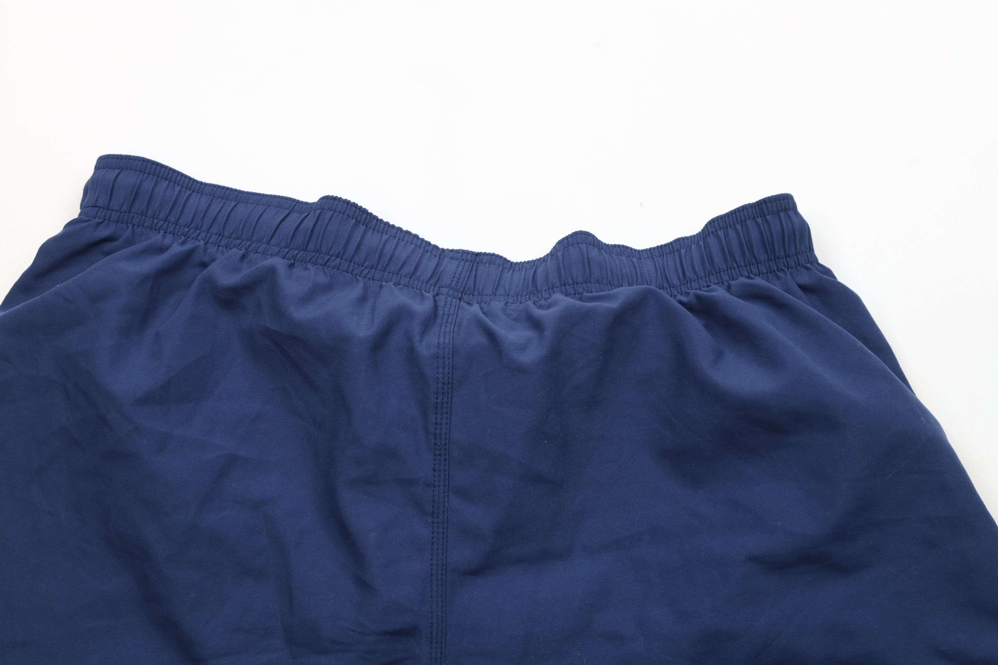 Nike × Vintage Vintage 90s Y2K Nike Scott Mini Swoosh Lined Shorts Navy Size US 34 / EU 50 - 9 Thumbnail