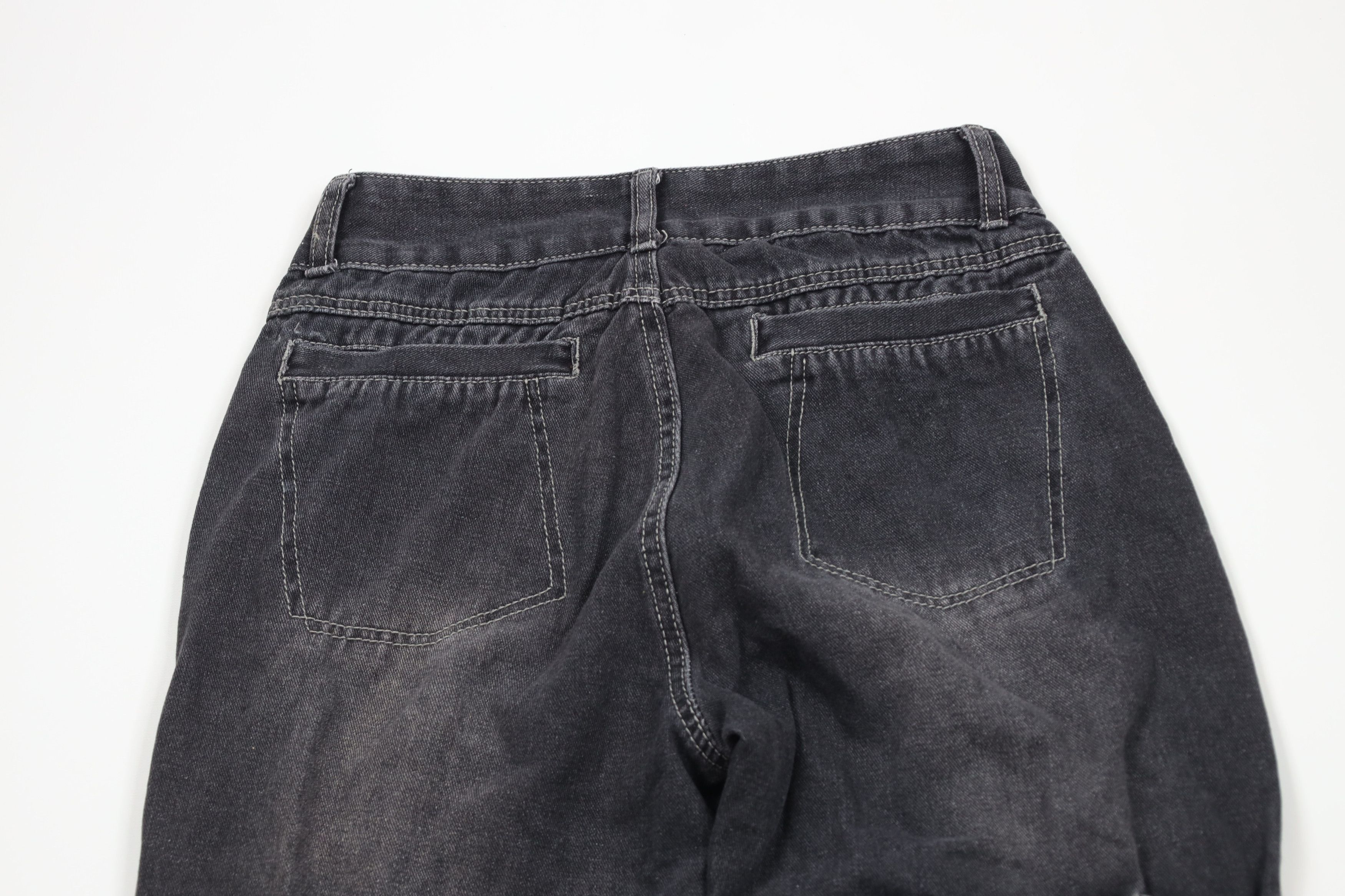 Vintage Vintage 90s Y2K Streetwear Geometric Baggy Cargo Jeans Size 26" / US 2 / IT 38 - 11 Thumbnail