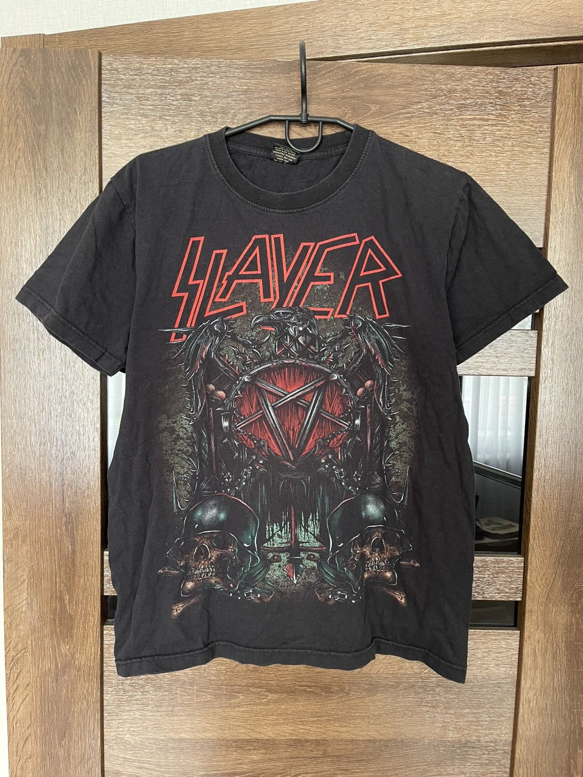 Band Tees Slayer Vintage Rock Band T-Shirt Tee 90s Big Logo Size US M / EU 48-50 / 2 - 2 Thumbnail