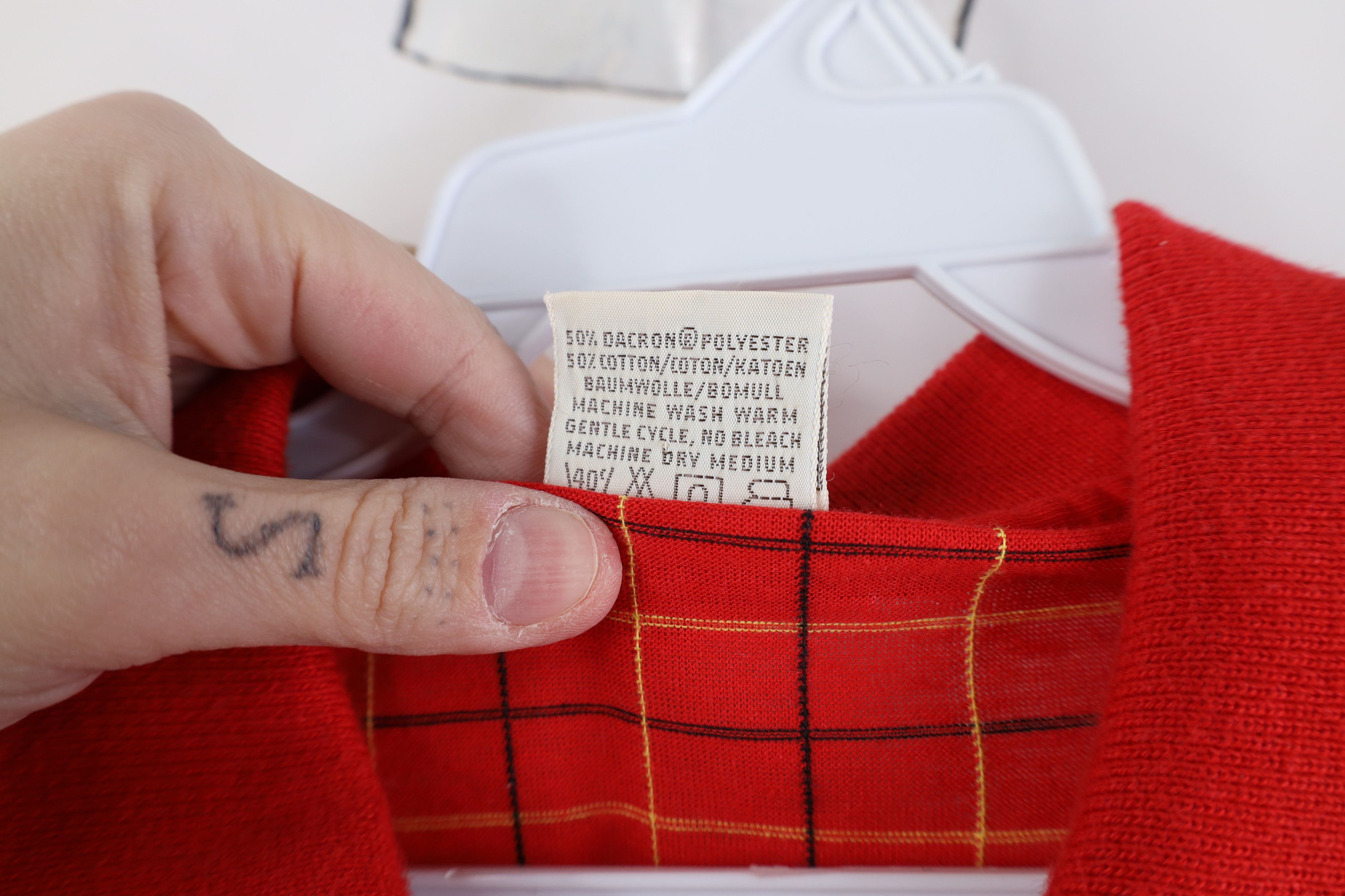 Vintage Vintage 70s Streetwear Collared Golf Polo Shirt Plaid USA Size US XL / EU 56 / 4 - 7 Thumbnail