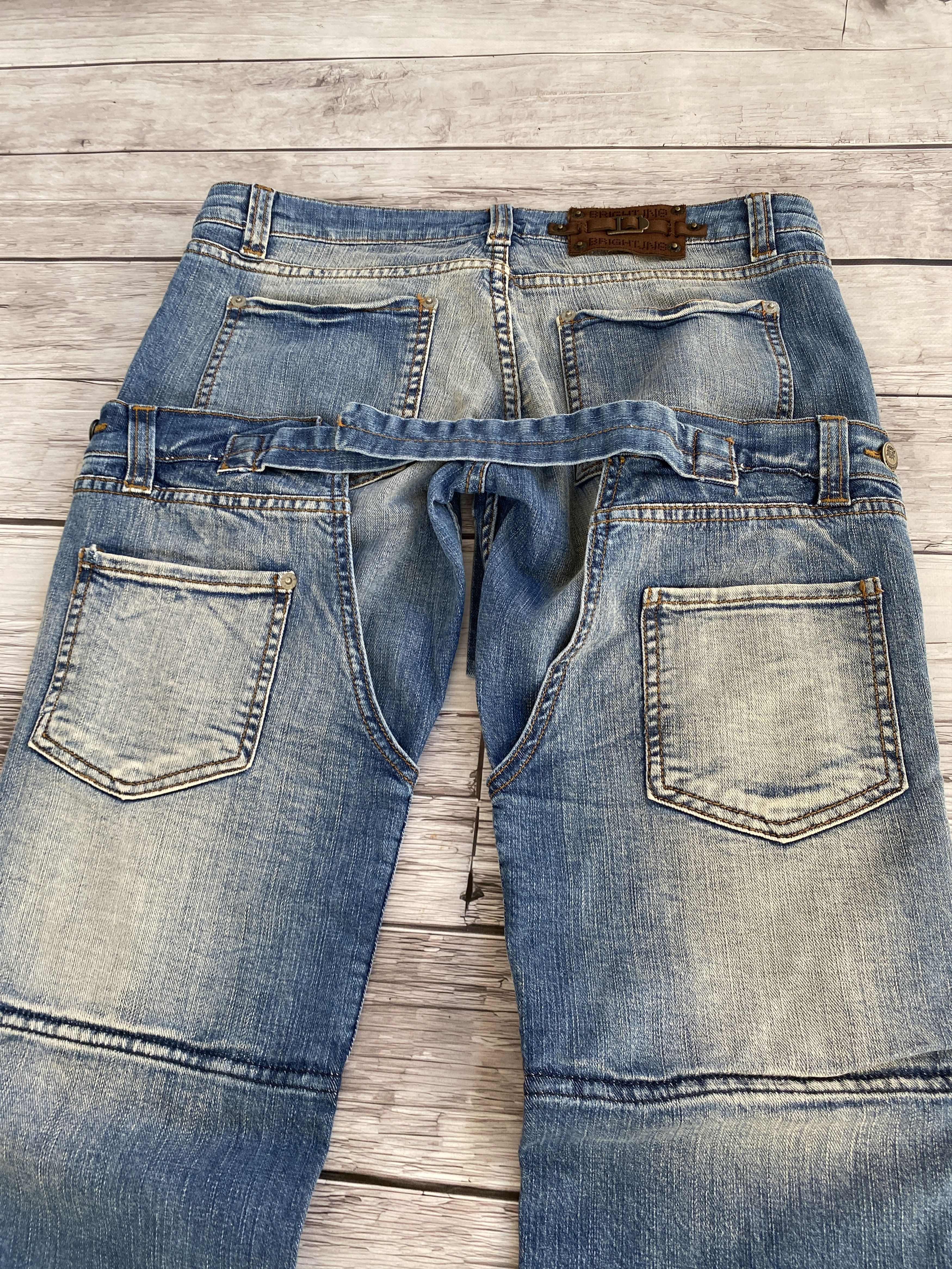 Japanese Brand Vintage Rick Owens Dolce Gabbana Style Double Jeans Size US 32 / EU 48 - 3 Thumbnail