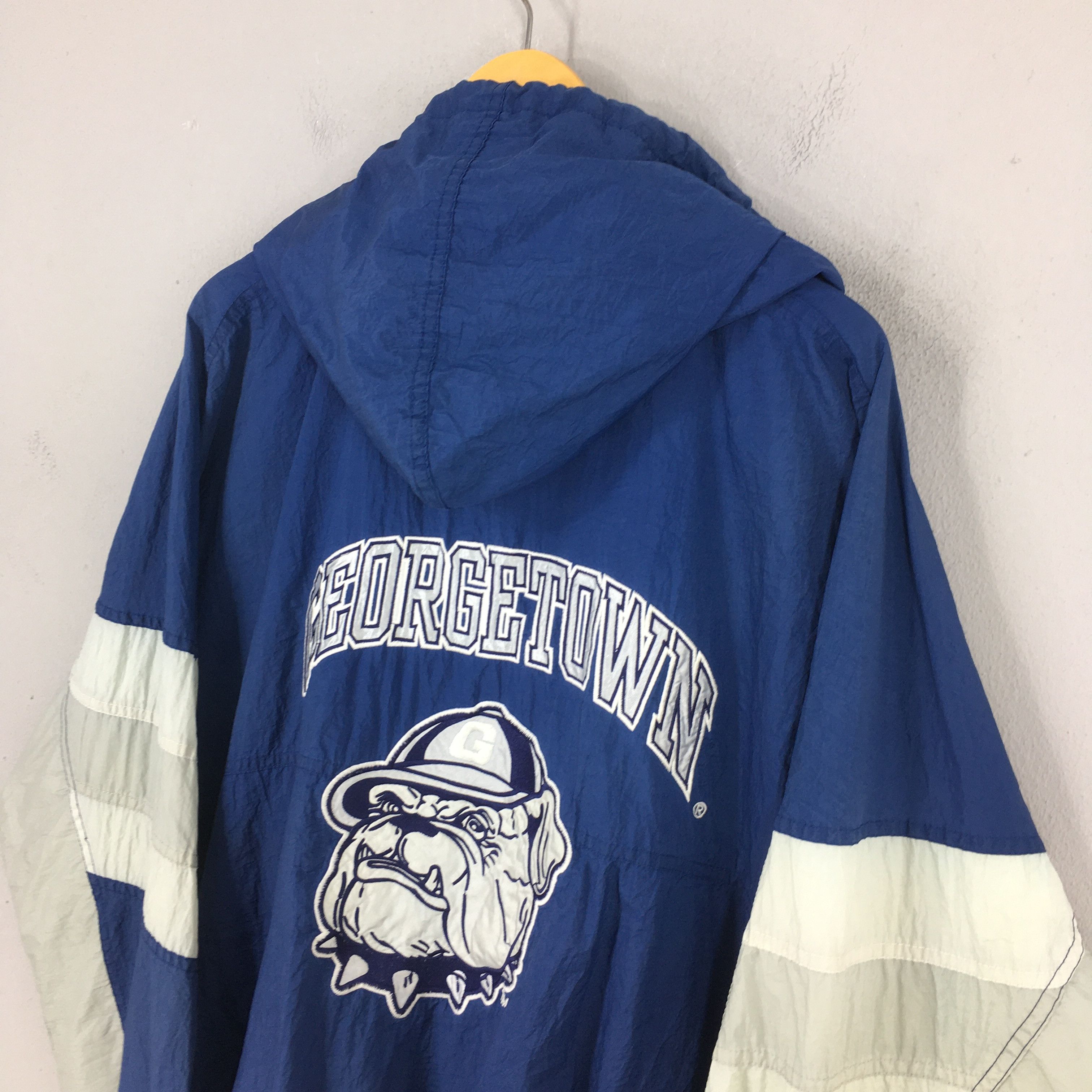 NCAA Vintage 90s Georgetown Hoyas Hoodie Jacket XLarge Size US XL / EU 56 / 4 - 11 Thumbnail