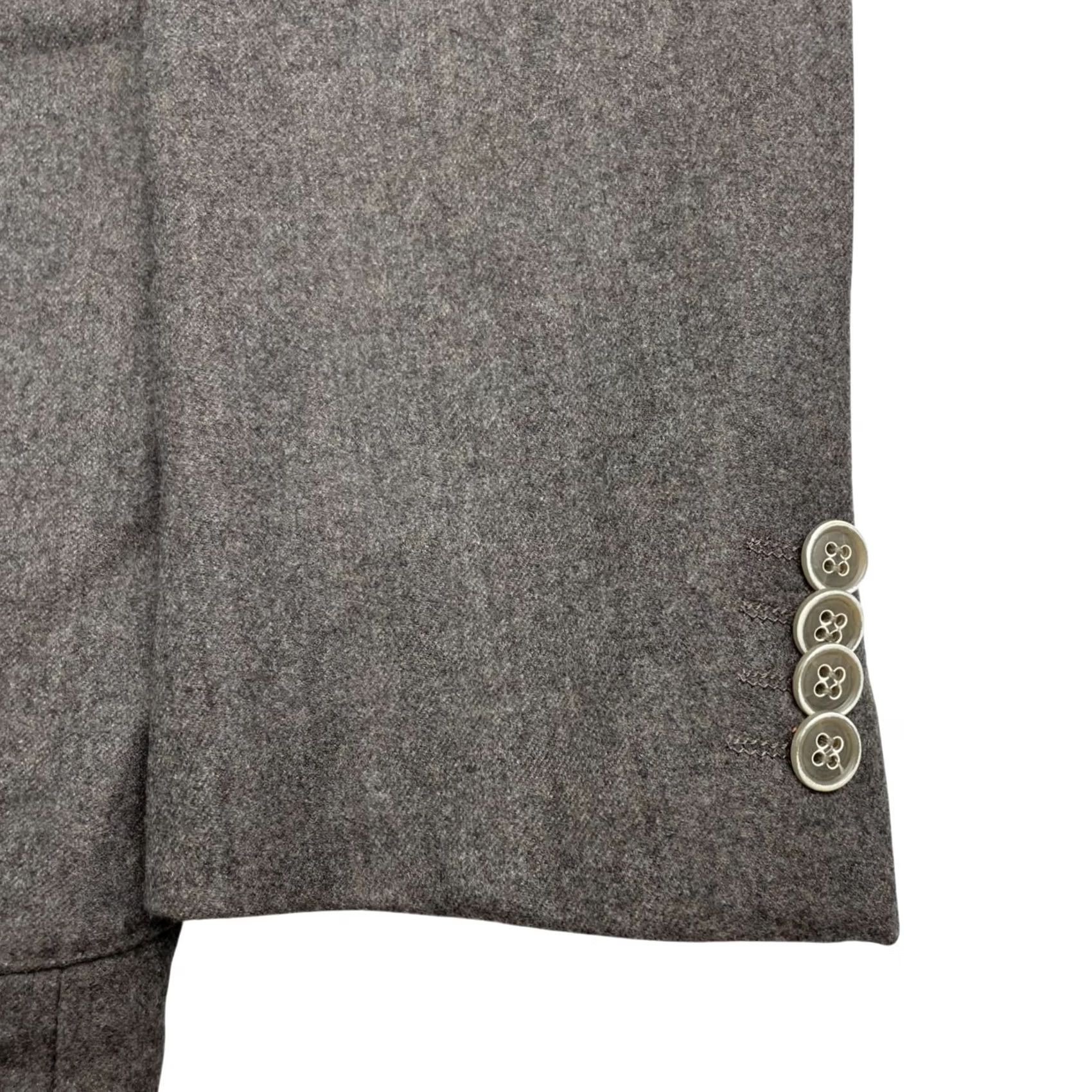 Saks Fifth Avenue Saks Fifth Avenue Blazer Men’s 40R Wool Brown Slim 2-Button Double-Vented Notch Lapel Regular Fit Dress Jacket Size 40R - 4 Thumbnail