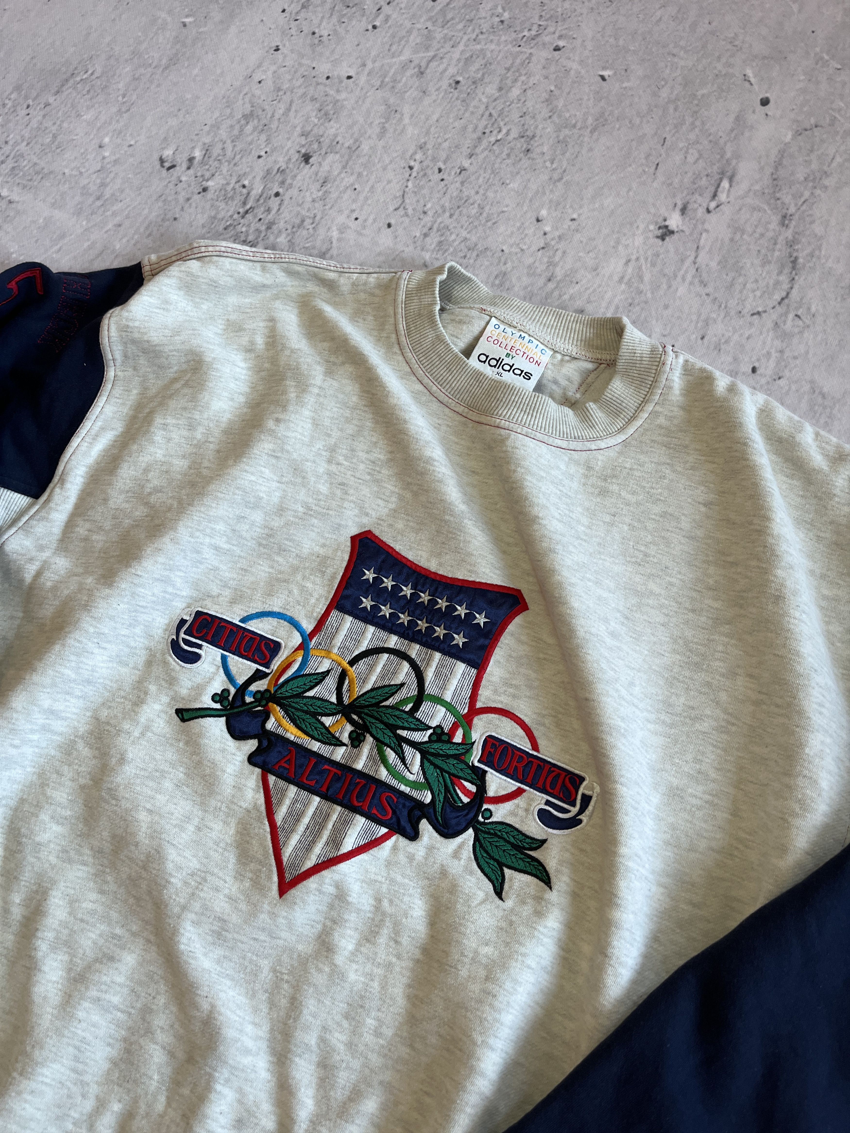 Adidas ADIDAS OLYMPIC CENTENNIAL COLLECTION VINTAGE 90S SWEATSHIRT Size US XL / EU 56 / 4 - 3 Thumbnail