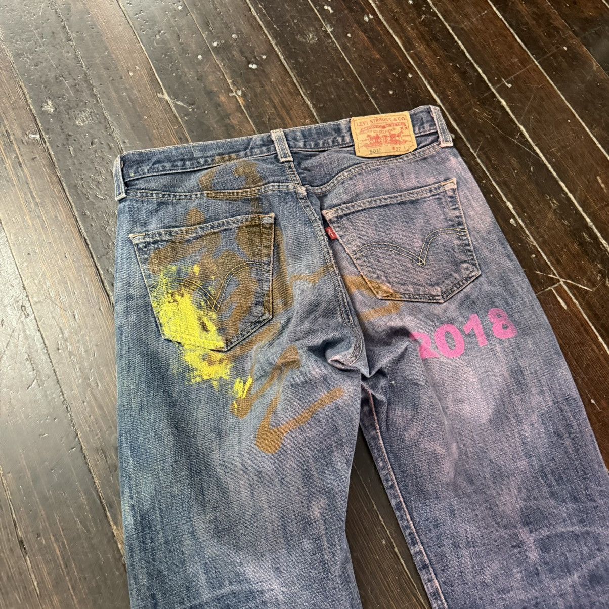 Asspizza asspizza 2018 levis 501 denim Size US 32 / EU 48 - 4 Thumbnail