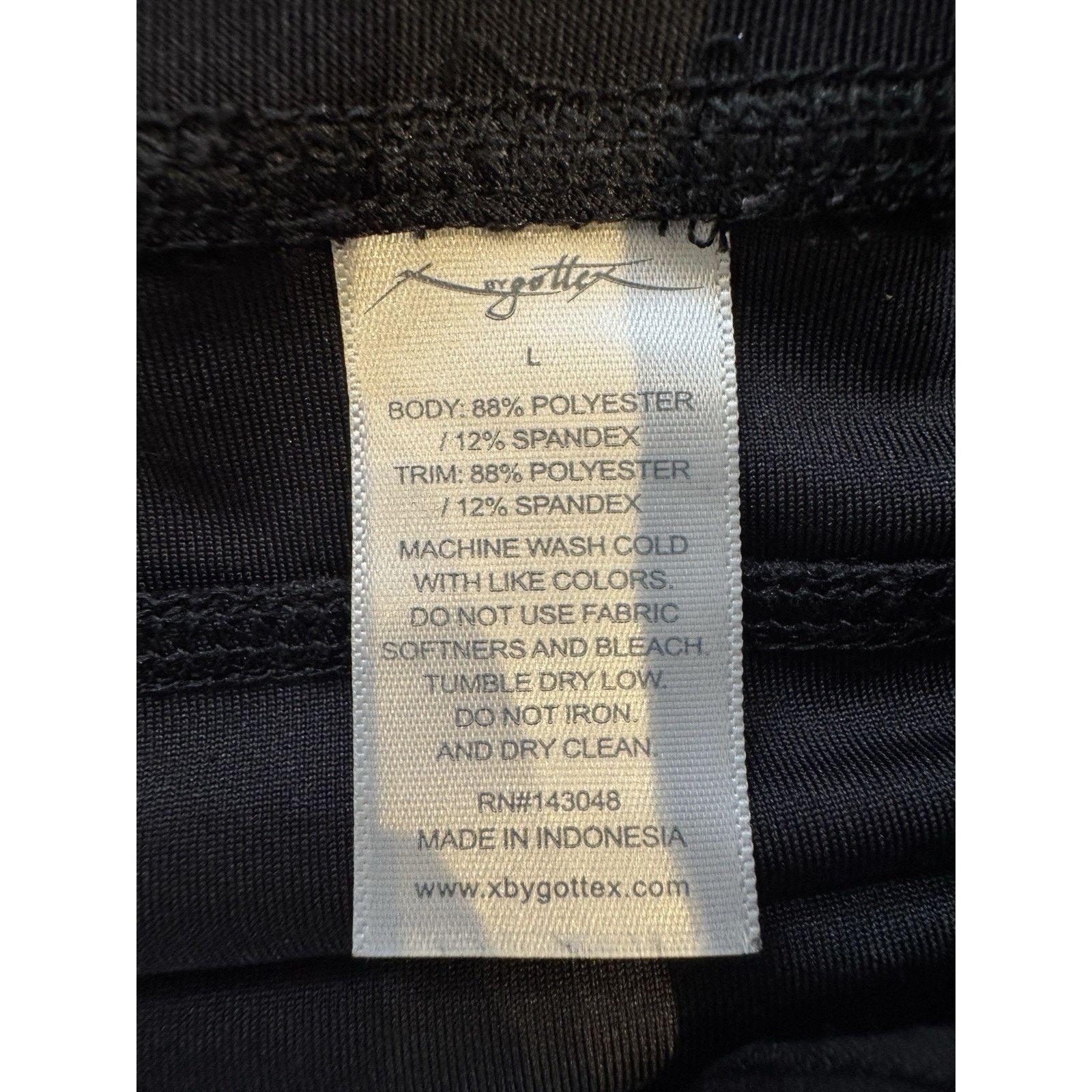 Other X BY GOTTEX Women Capri legging BLACK Run With Mesh Panel Size 28" / US 6 / IT 42 - 3 Thumbnail