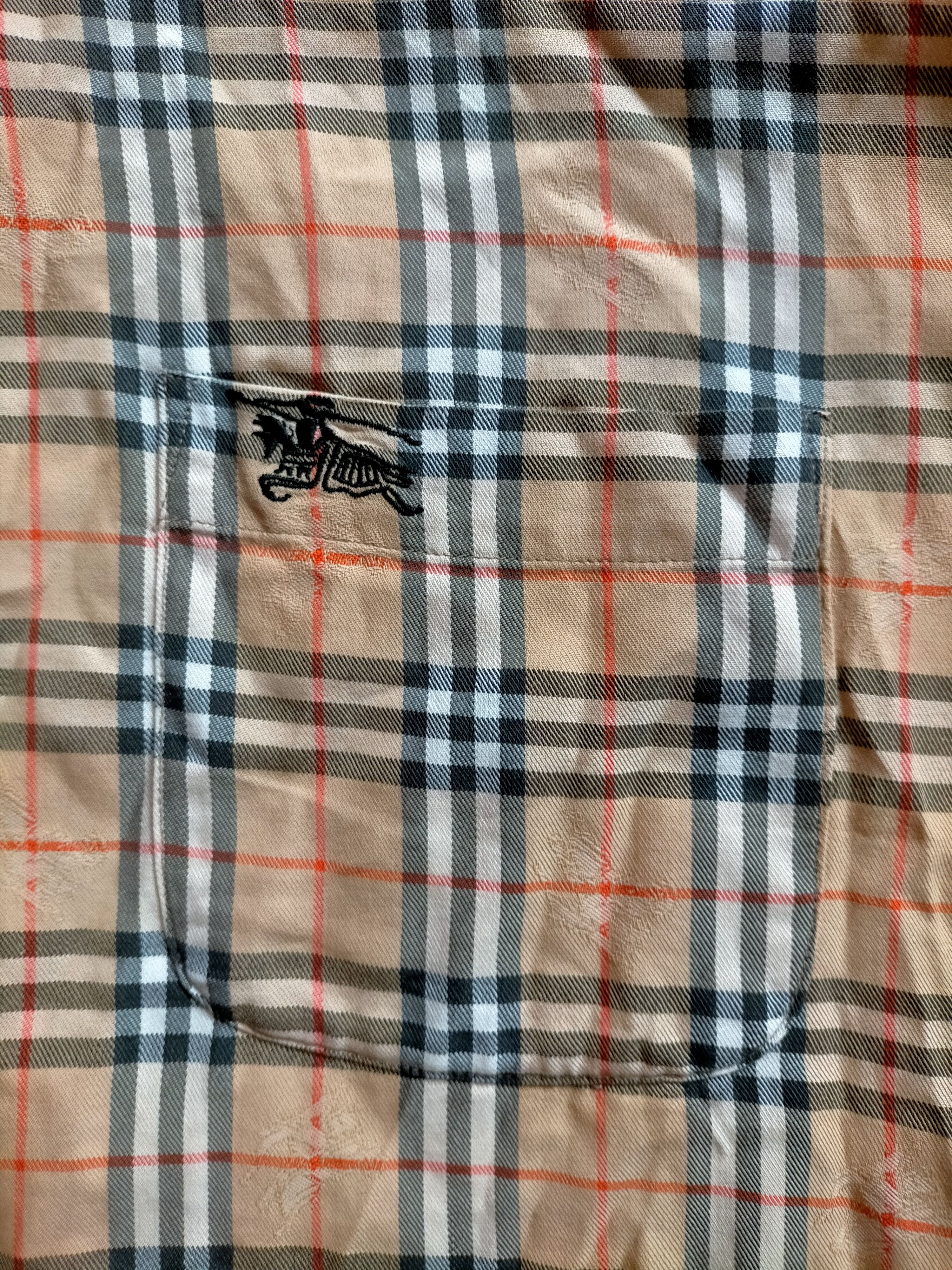 Burberry Vintage Burberry Nova Check England Button ups shirts Size US XL / EU 56 / 4 - 10 Thumbnail