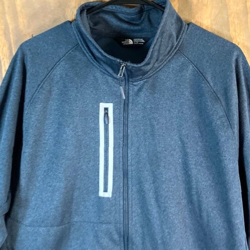 The North Face The North Face Mens Jacket Blue Canyon Flats Apex Full Zip Mock Neck XLarge Jacket Mens Regular Size XL Blue Athleisure Casual Activewear Walking Size US XL / EU 56 / 4 - 2 Thumbnail